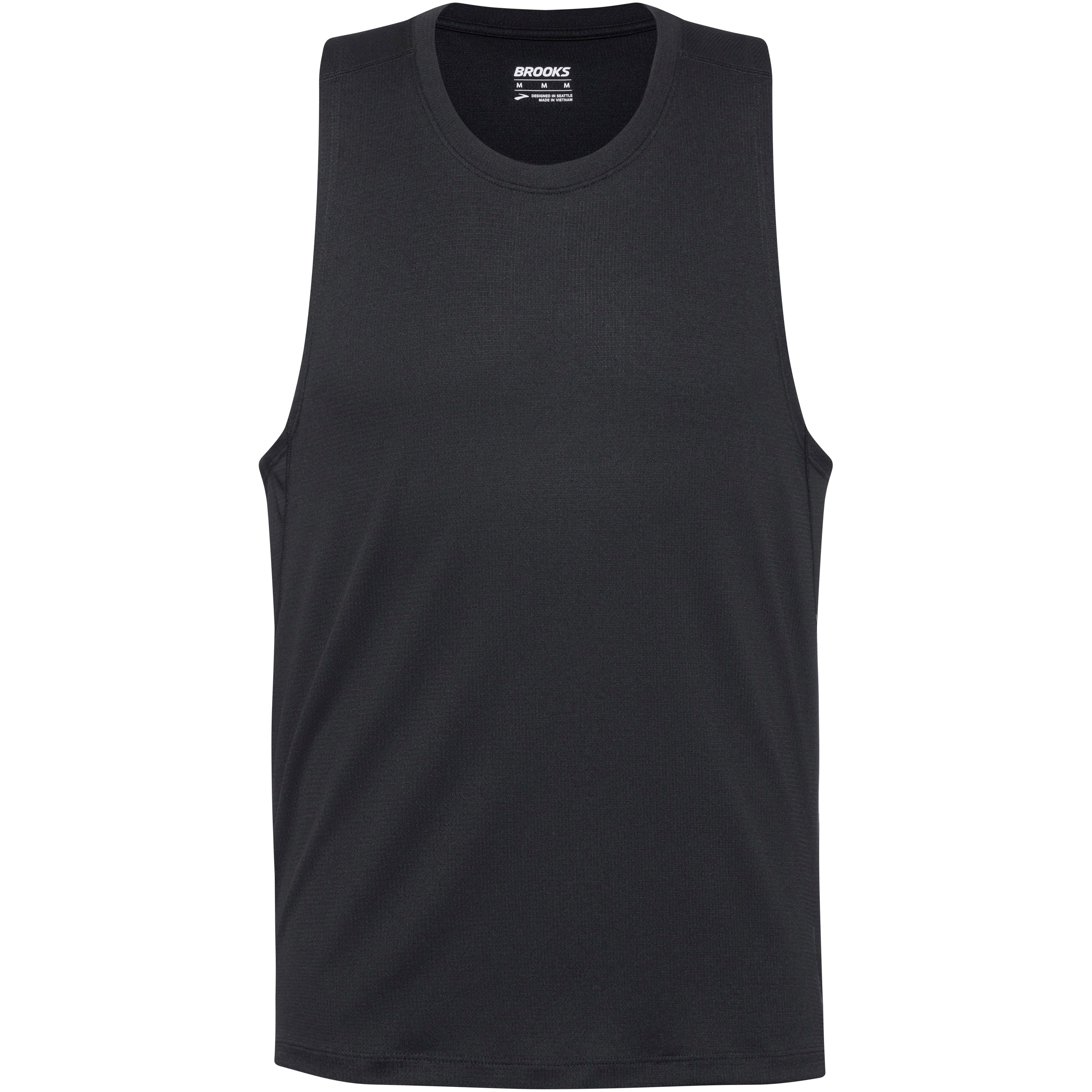 Brooks Sportshirt Schnell-Trocknend Polyester Schwarz