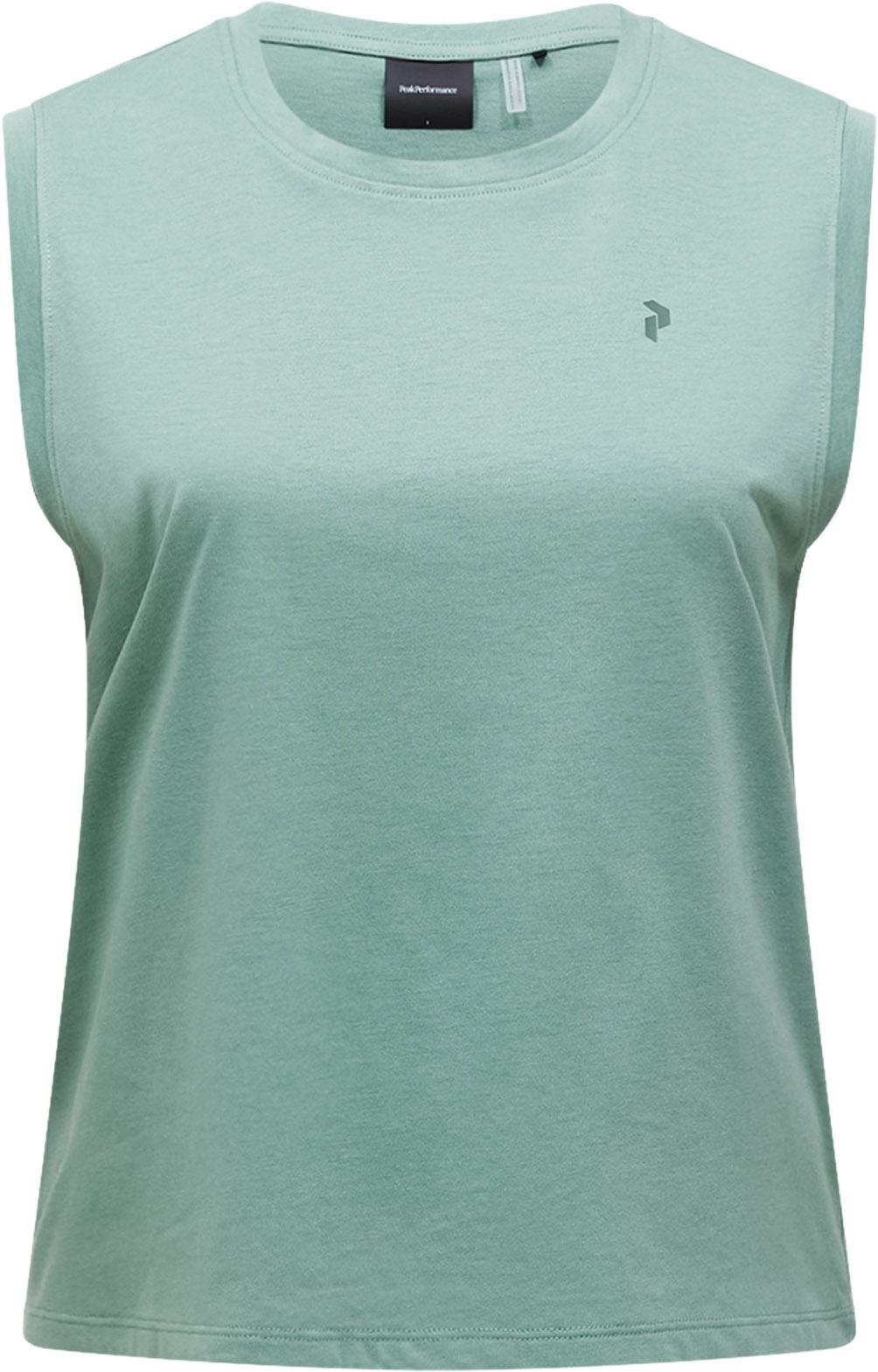 Peak Performance Funktionstank Rundhalsausschnitt Grafikprint Polyester 65% Grün