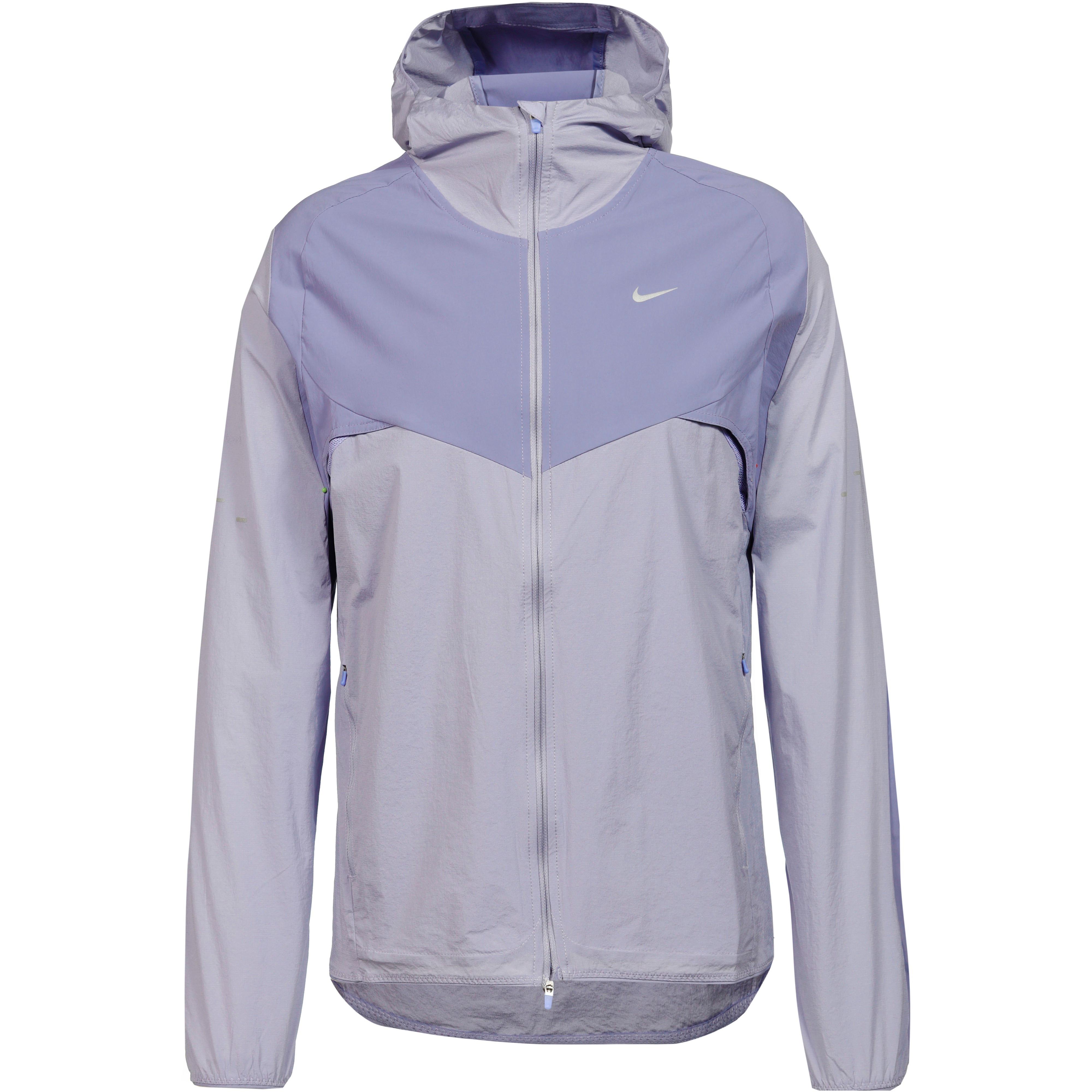 Nike Laufjacke Dri-Fit Polyamid-Polyester Grau