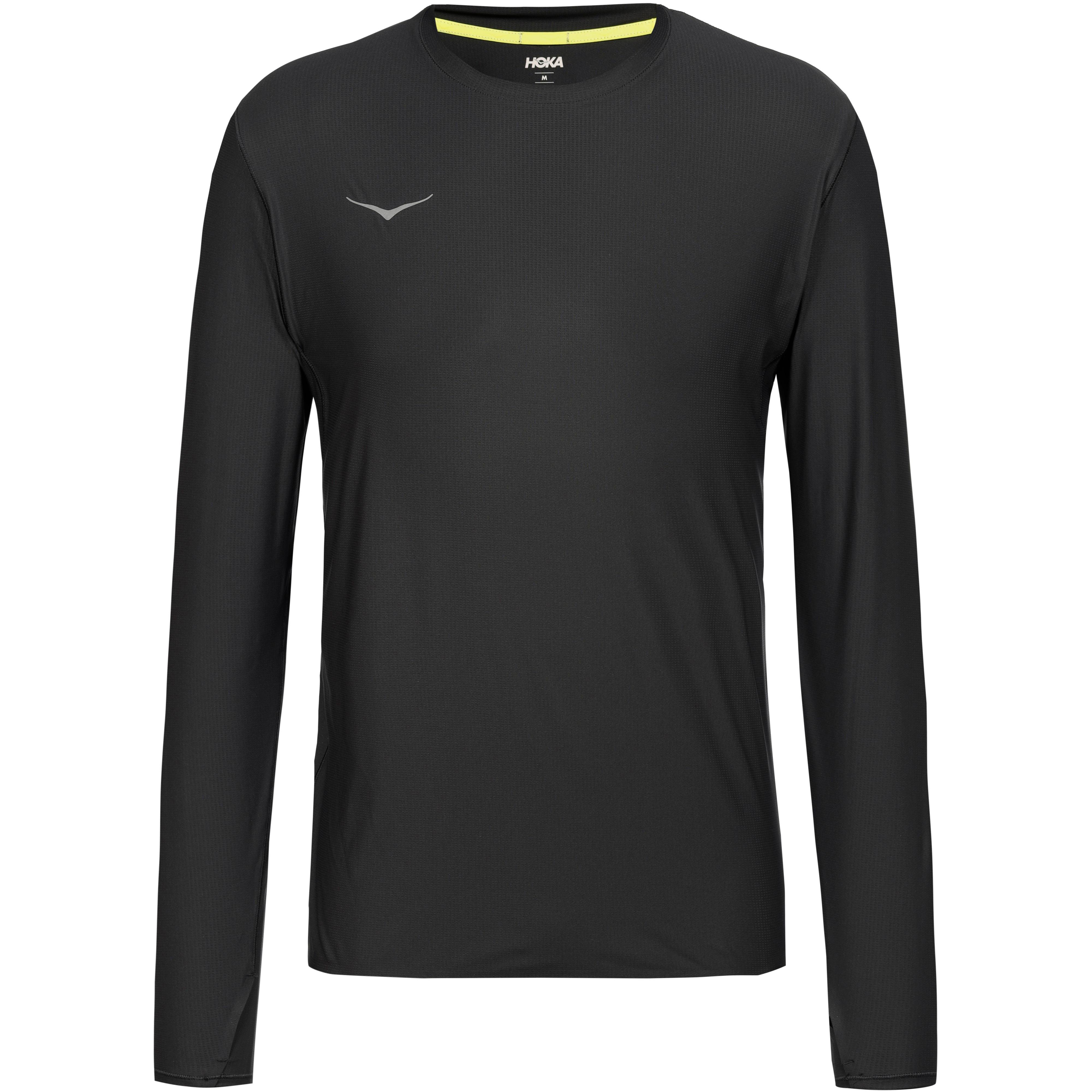 HOKA Sportshirt Fließend Polyester-Elastan Schwarz