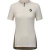 SCOTT Vertic Zip Funktionsshirt Damen - cotton white-toast beige