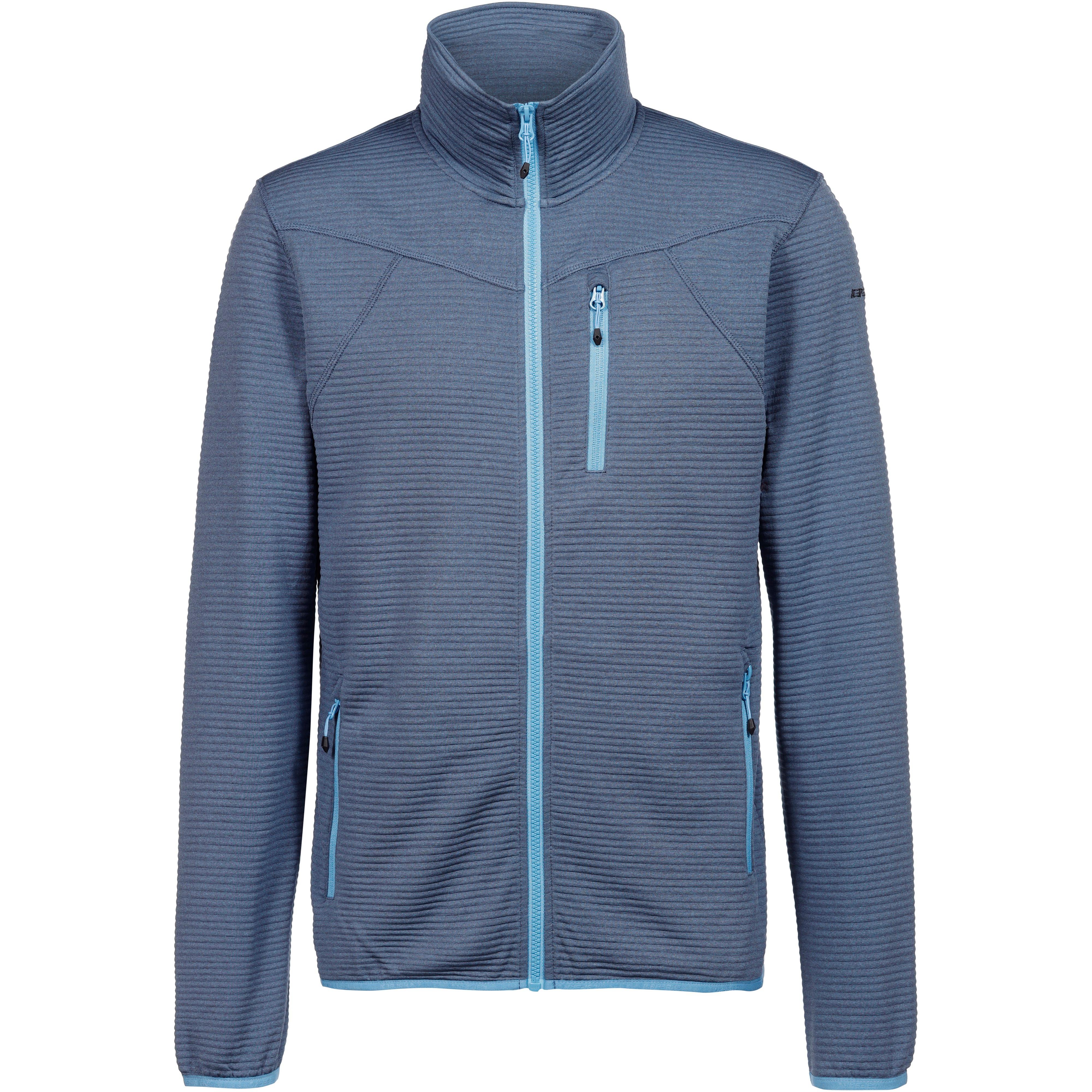 icepeak Fleecejacke Herren Technisch Stehkragen Blau