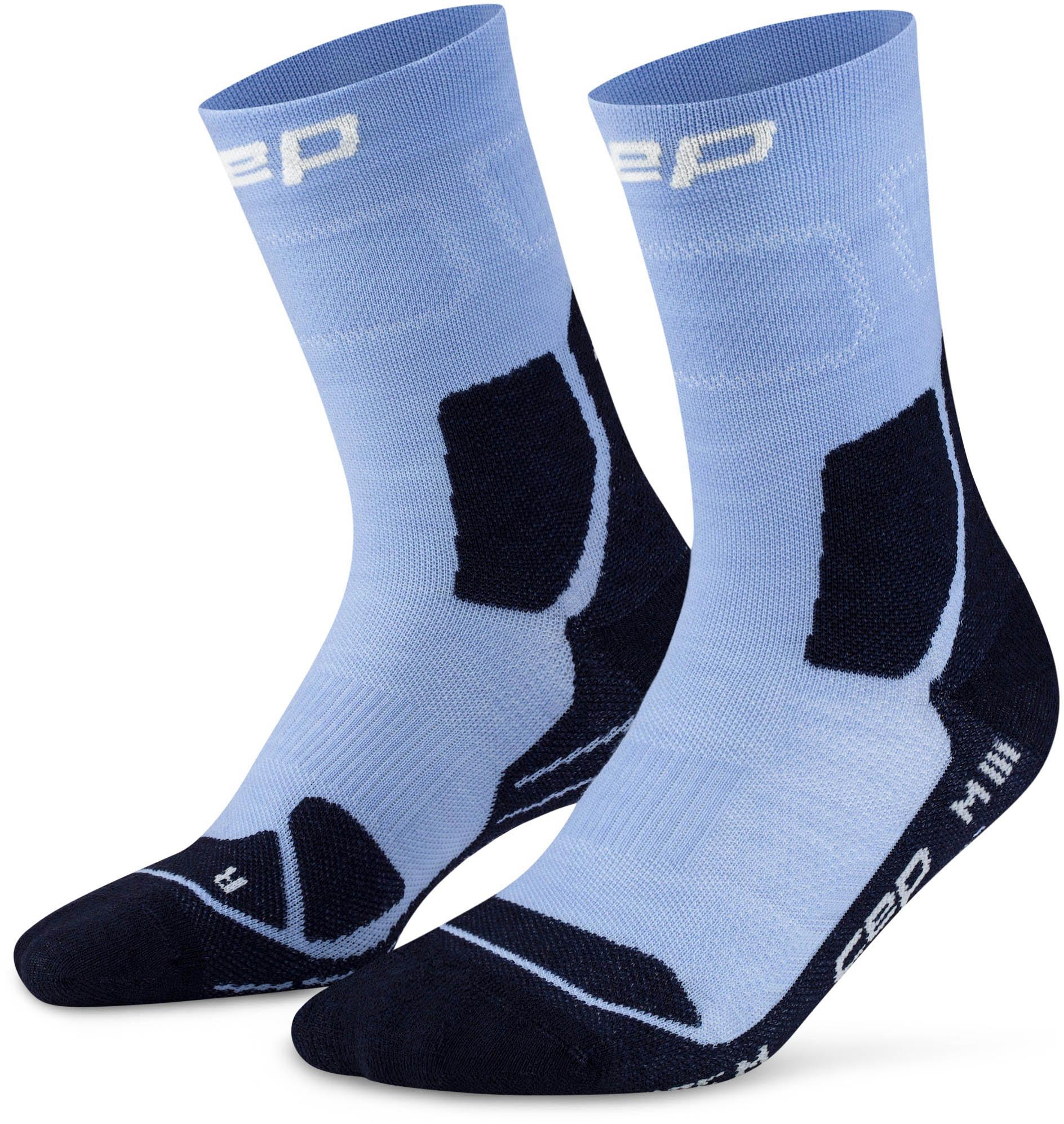 CEP Socken Mid Height Cushioning Mischgewebe Blau