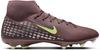 Nike ZM SUPERFLY 10 ACAD KM FG-MG Fu&szlig;ballschuhe Herren - plum eclipse-metallic silver