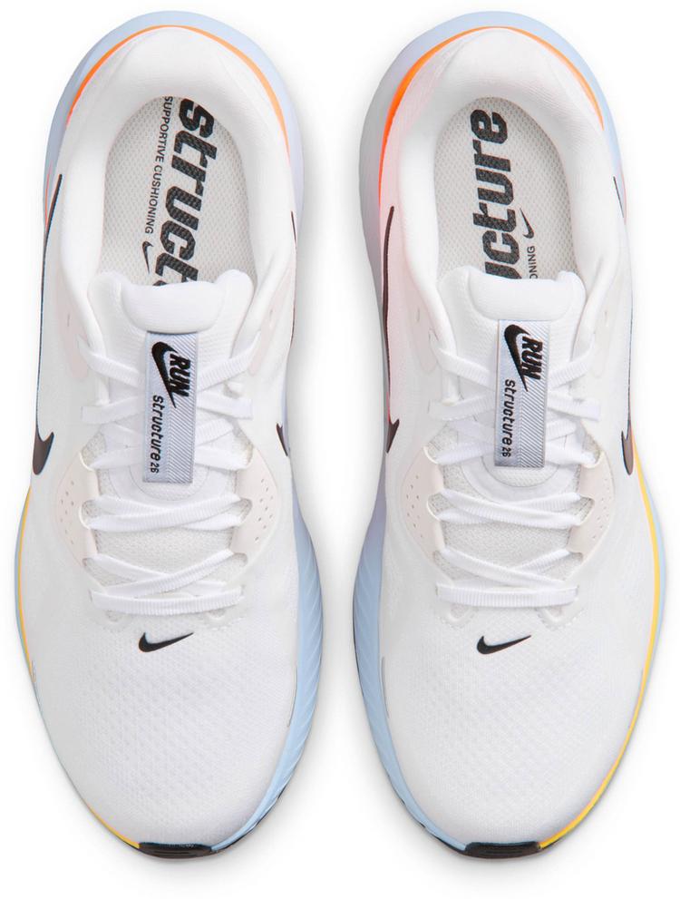 Nike Nike STRUCTURE 26 Laufschuhe Herren - white-black-hydrogen blue-total ora - 0 | SportScheck