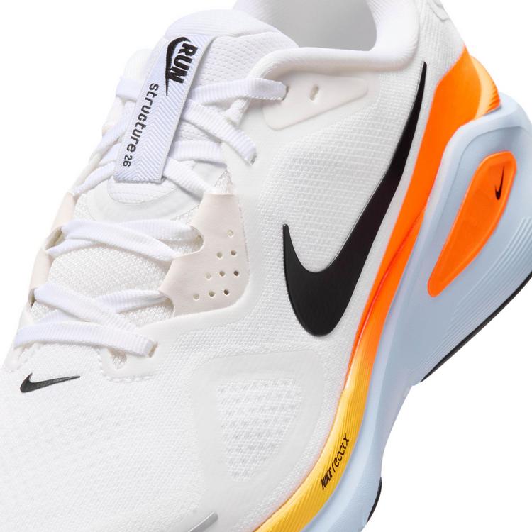 Nike Nike STRUCTURE 26 Laufschuhe Herren - white-black-hydrogen blue-total ora - 4 | SportScheck