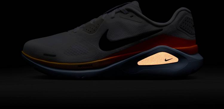 Nike Nike STRUCTURE 26 Laufschuhe Herren - white-black-hydrogen blue-total ora - 6 | SportScheck