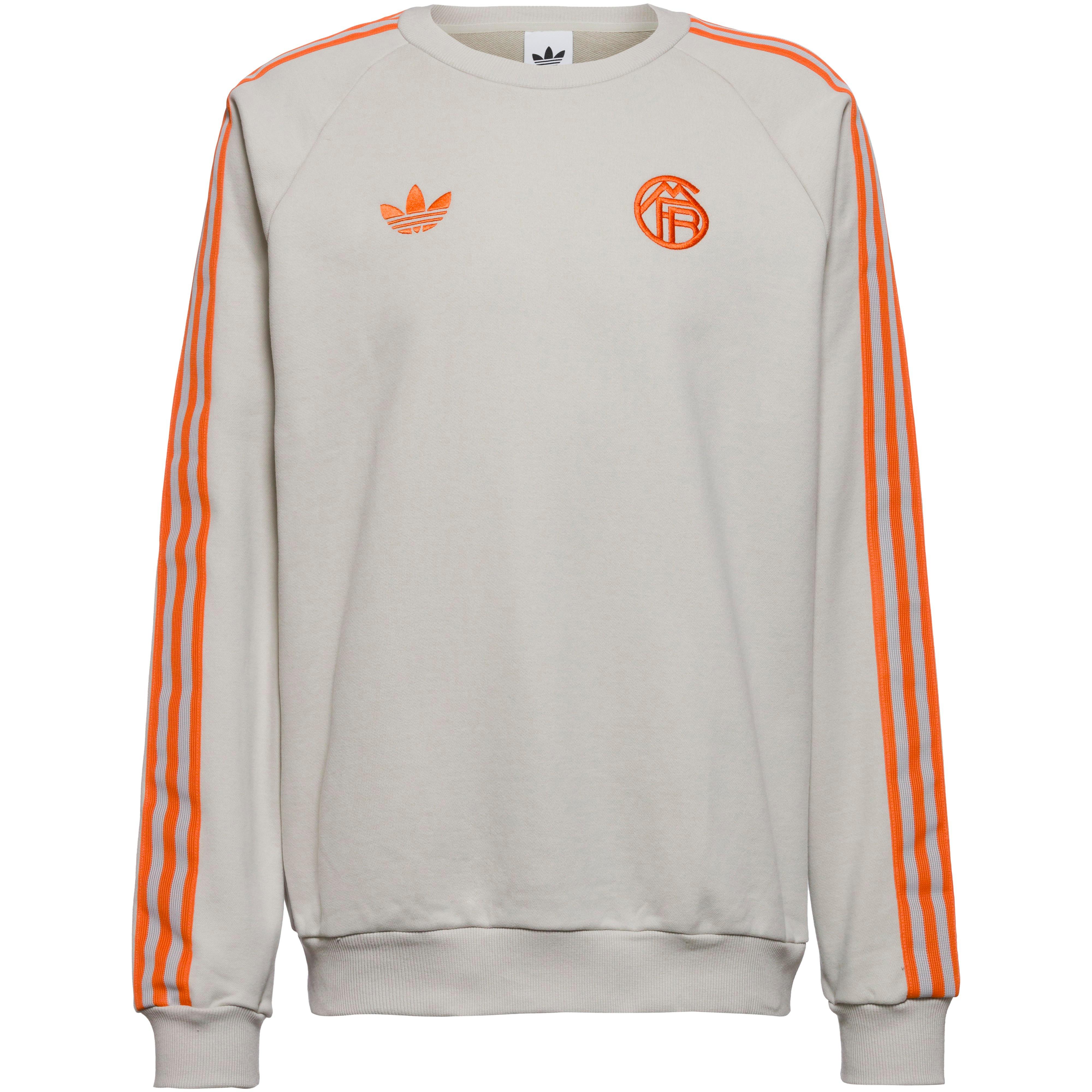 Adidas Sweatshirt Rundhals Raglan Vereinsdetail Beige