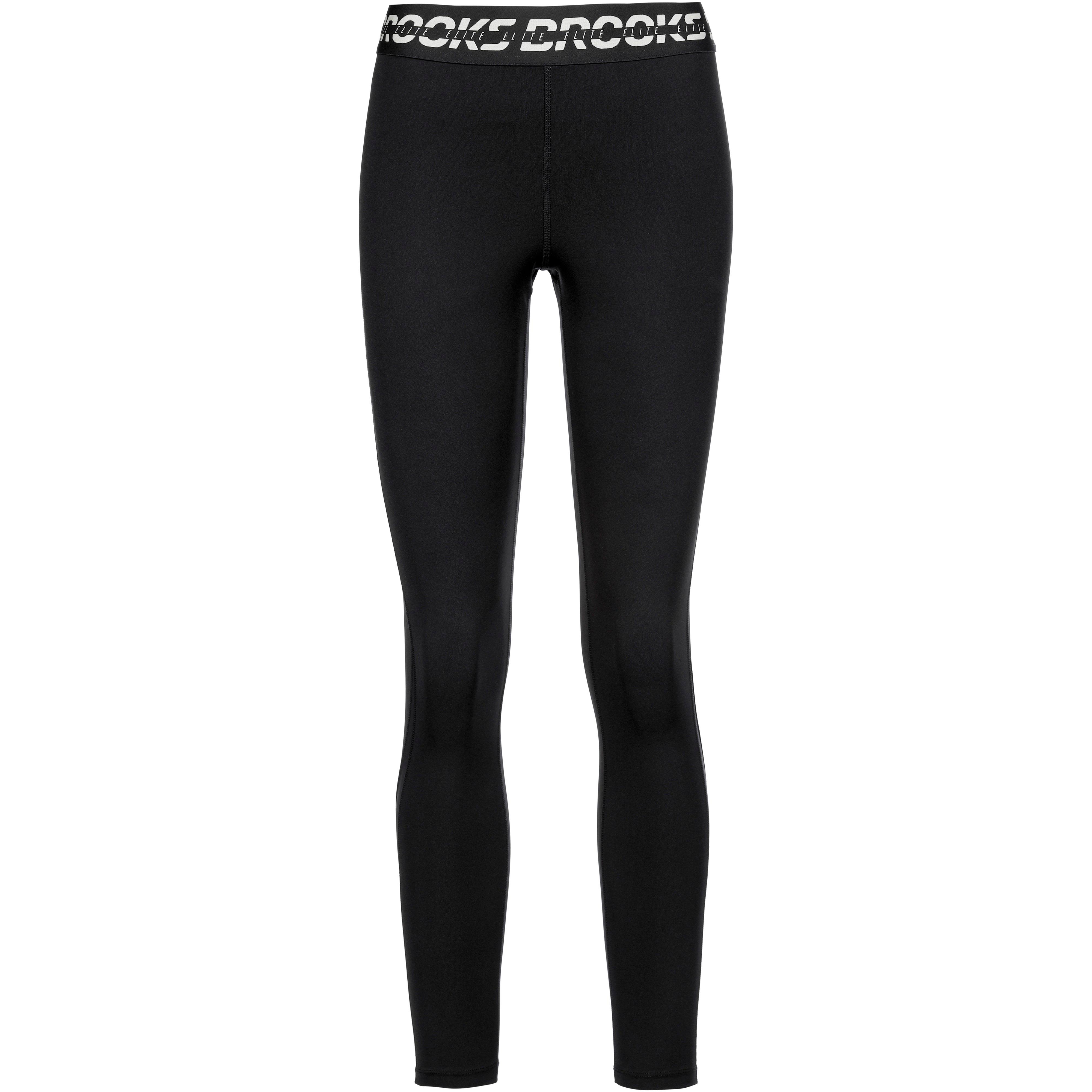 Brooks Sporthose Compression Polyester-Elastan Schwarz