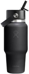 Hydro Flask 24 OZ WIDE FLEX STRAW TRAVEL Isolierflasche - black