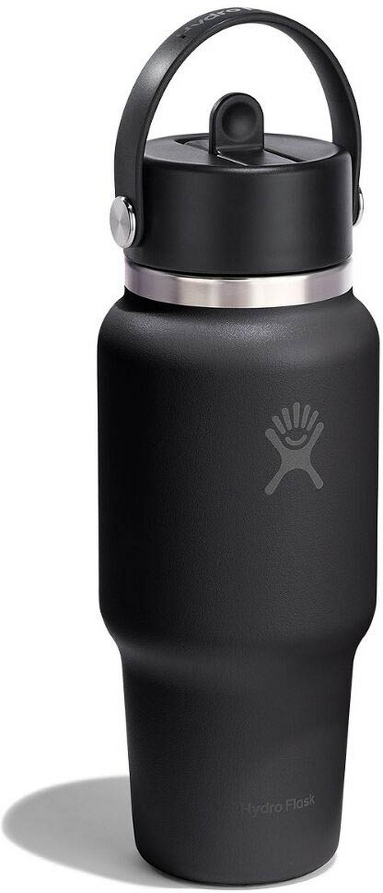 Hydro Flask Hydro Flask 24 OZ WIDE FLEX STRAW TRAVEL Isolierflasche - black - 0 | SportScheck