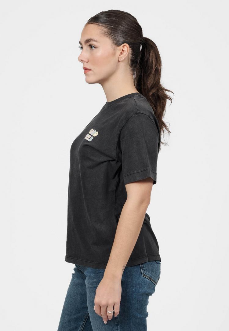Kleinigkeit Kleinigkeit Big Vibes T-Shirt Damen - black dyed - 1 | SportScheck