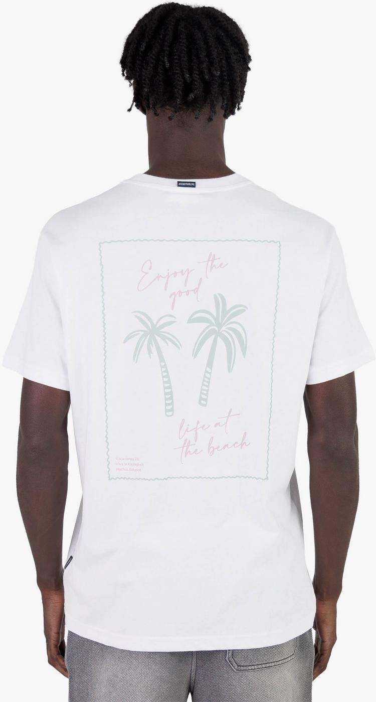 Kleinigkeit Kleinigkeit Big Palms T-Shirt Herren - white - 1 | SportScheck