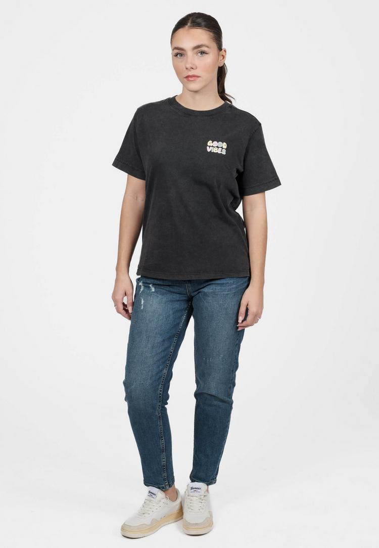 Kleinigkeit Kleinigkeit Big Vibes T-Shirt Damen - black dyed - 3 | SportScheck