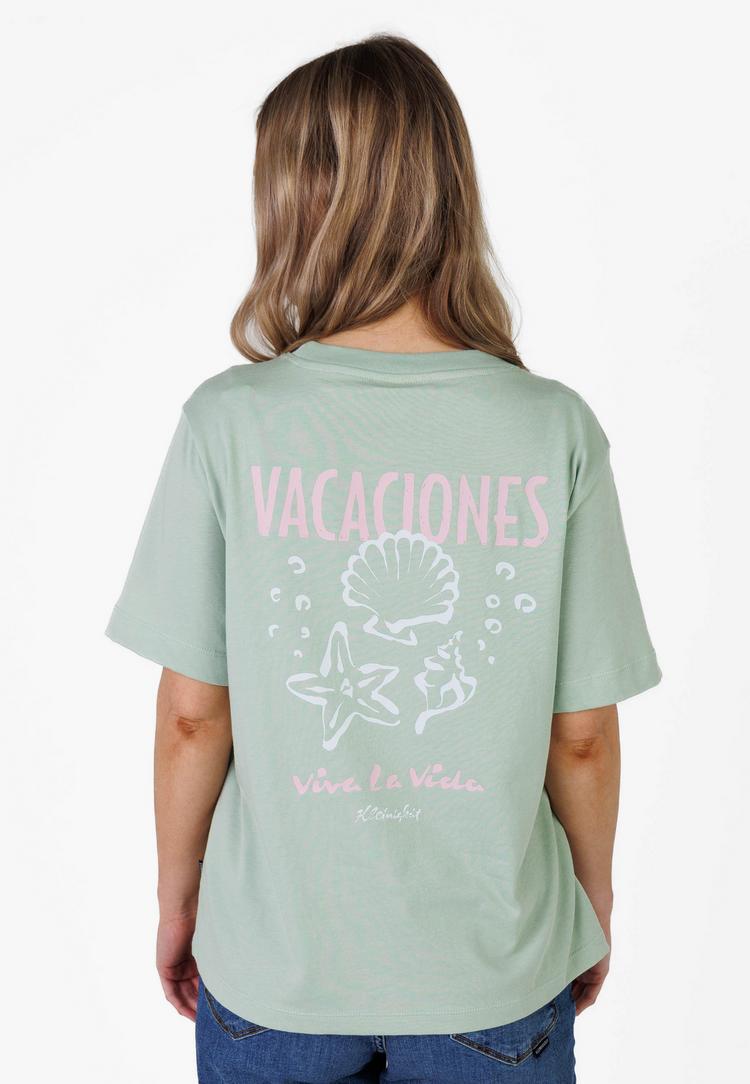Kleinigkeit Kleinigkeit Big Vacaciones T-Shirt Damen - matcha green - 5 | SportScheck