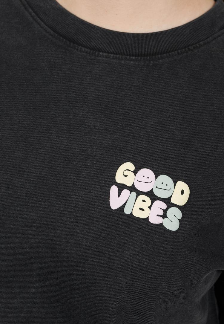 Kleinigkeit Kleinigkeit Big Vibes T-Shirt Damen - black dyed - 5 | SportScheck