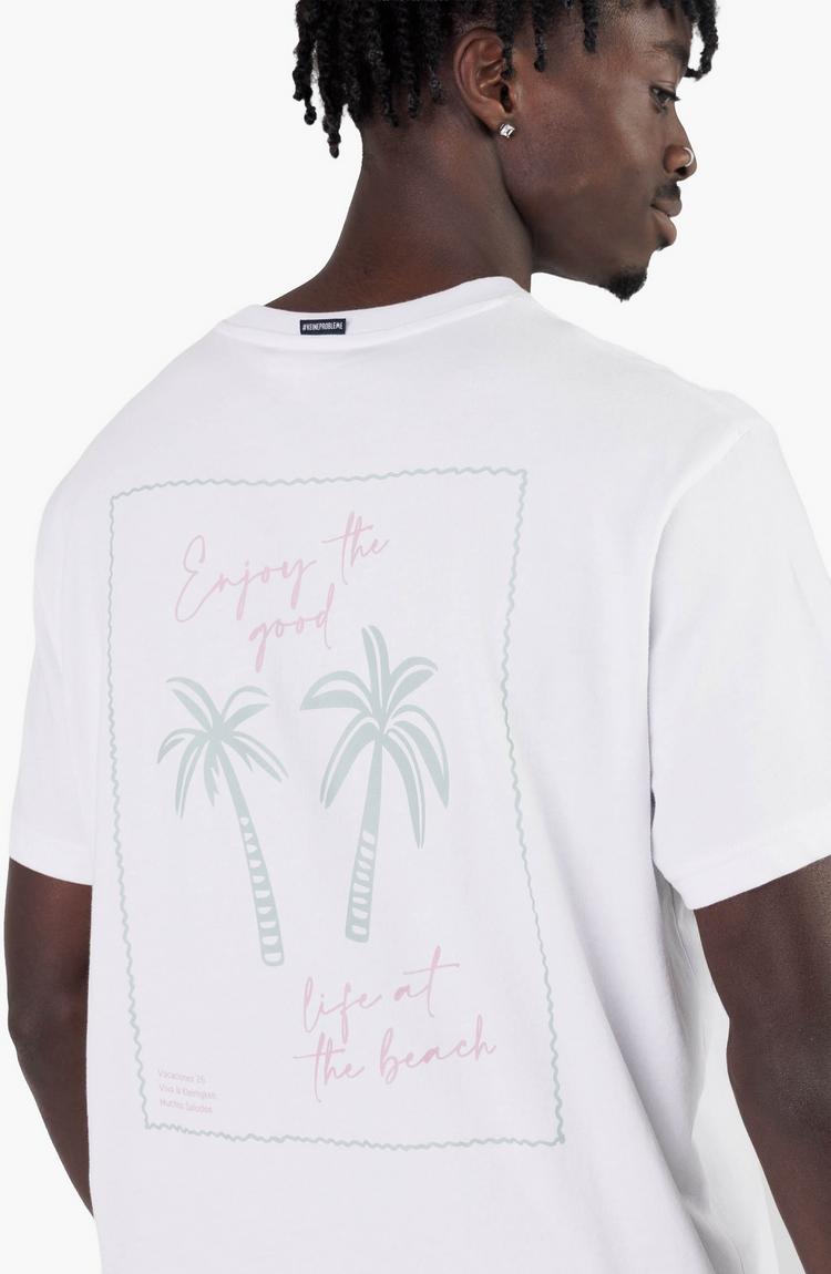 Kleinigkeit Kleinigkeit Big Palms T-Shirt Herren - white - 5 | SportScheck
