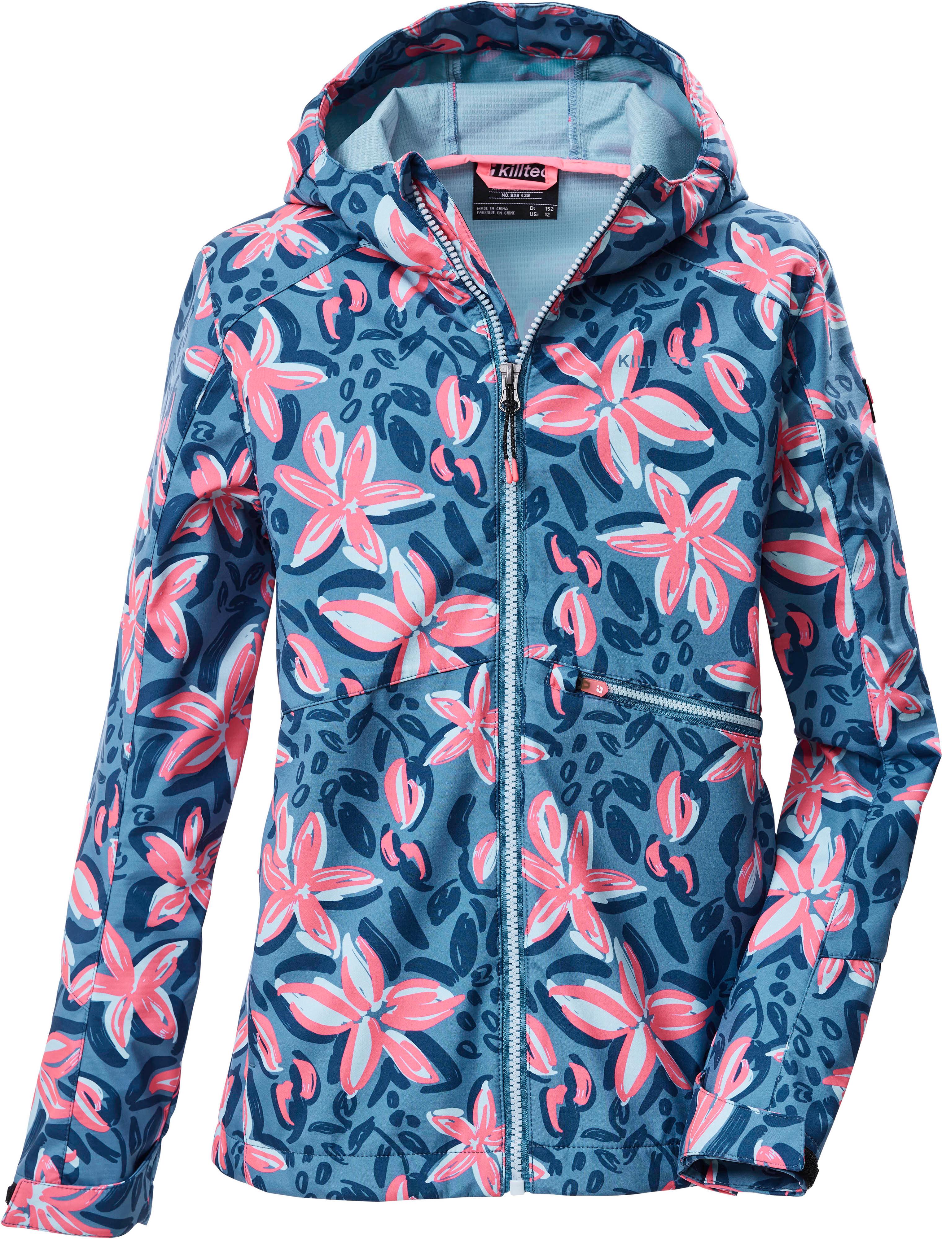 Killtec KOS 154 Softshelljacke Allover-Print Kapuze Grün