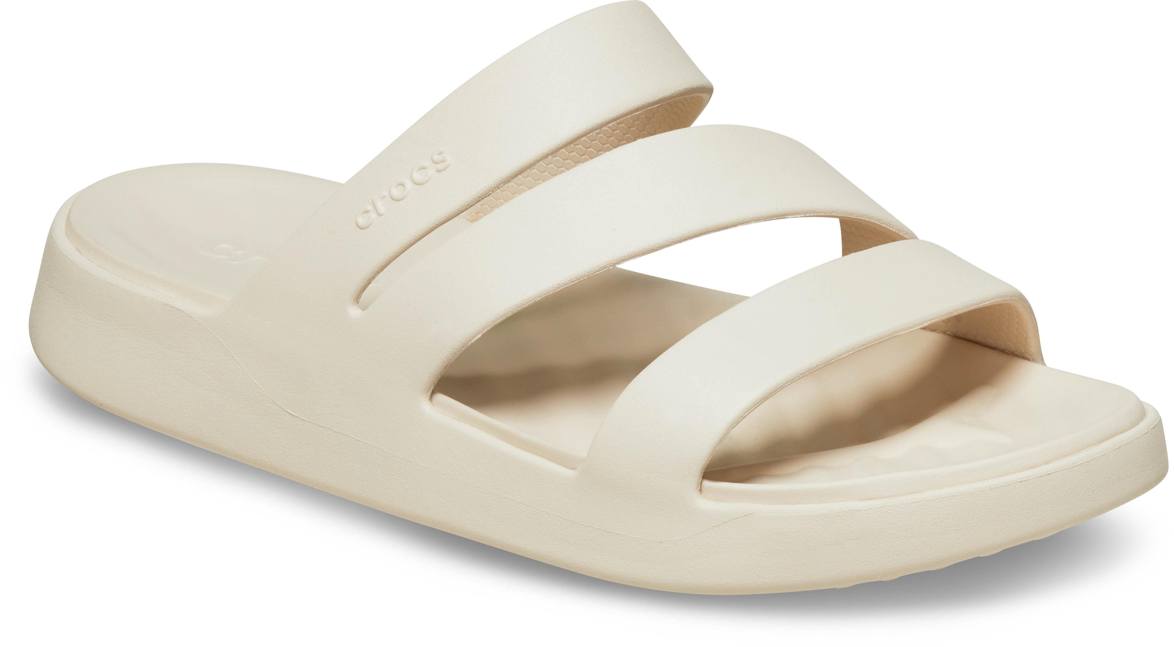 Crocs Badepantoffeln Strappy Free Feel Schwarz