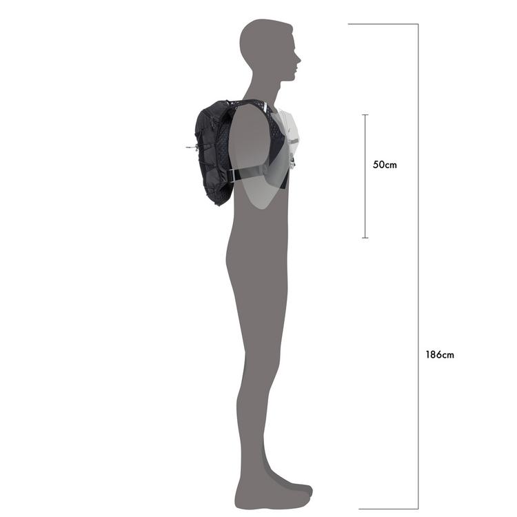 NATHAN NATHAN QuickStart 3.0 6L Trinkrucksack - black-reflective silver - 3 | SportScheck