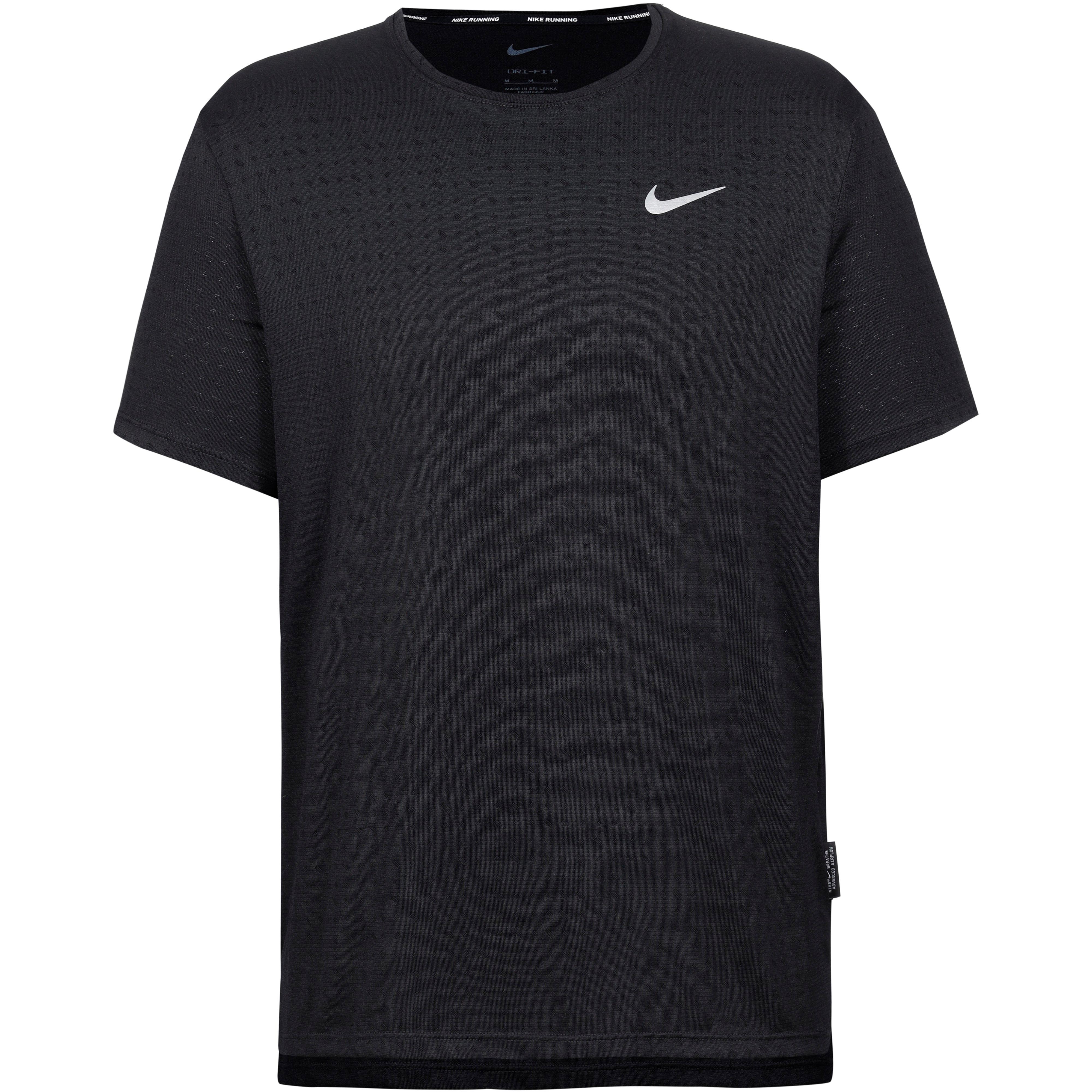 Nike Funktionsshirt Miler Polyester Schwarz