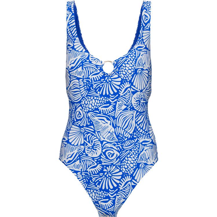 Seafolly Seafolly C Shells Ring Front Halter One Piece Badeanzug Damen - sapphire - 0 | SportScheck