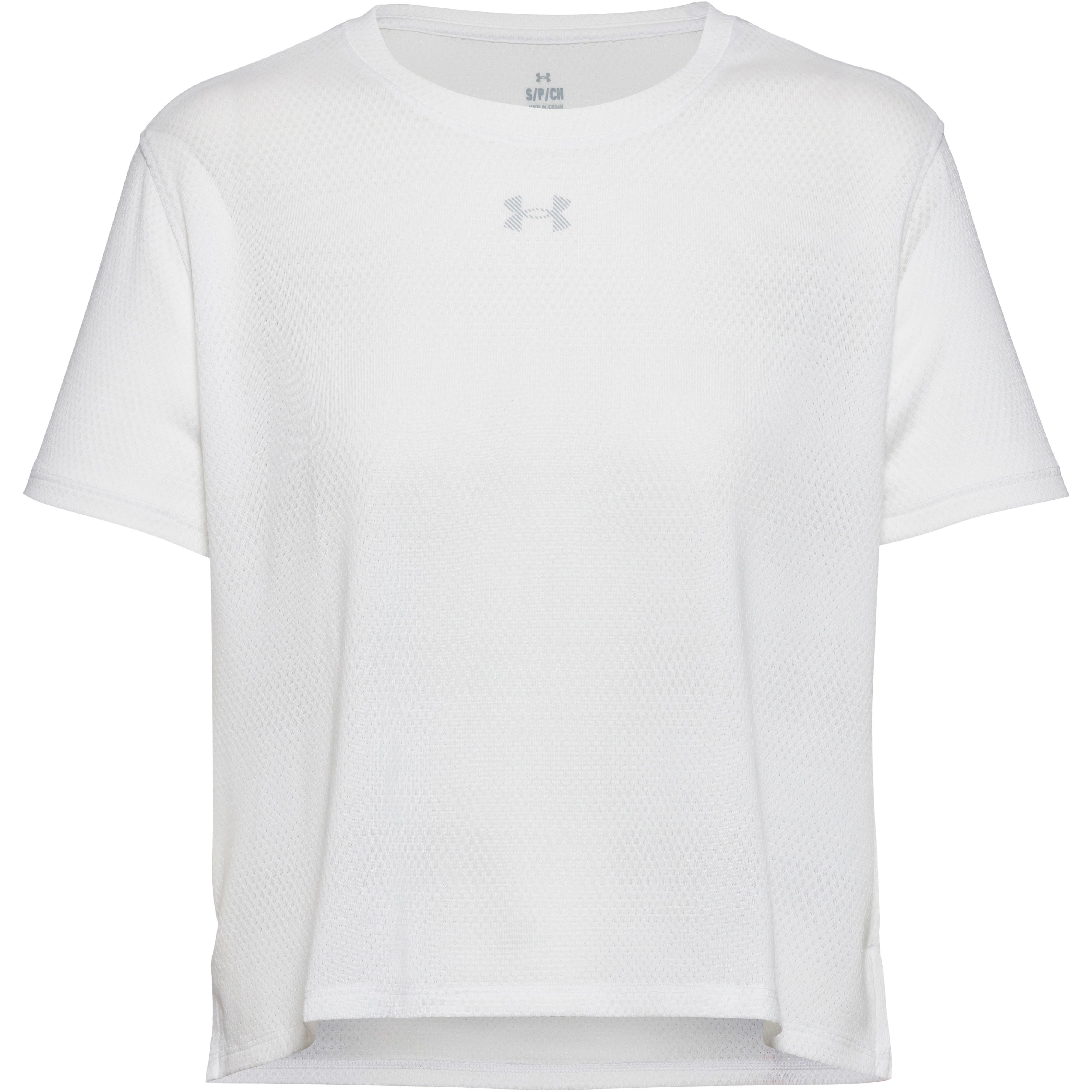 Under Armour Funktionsshirt Rundhals Polyester Weiss