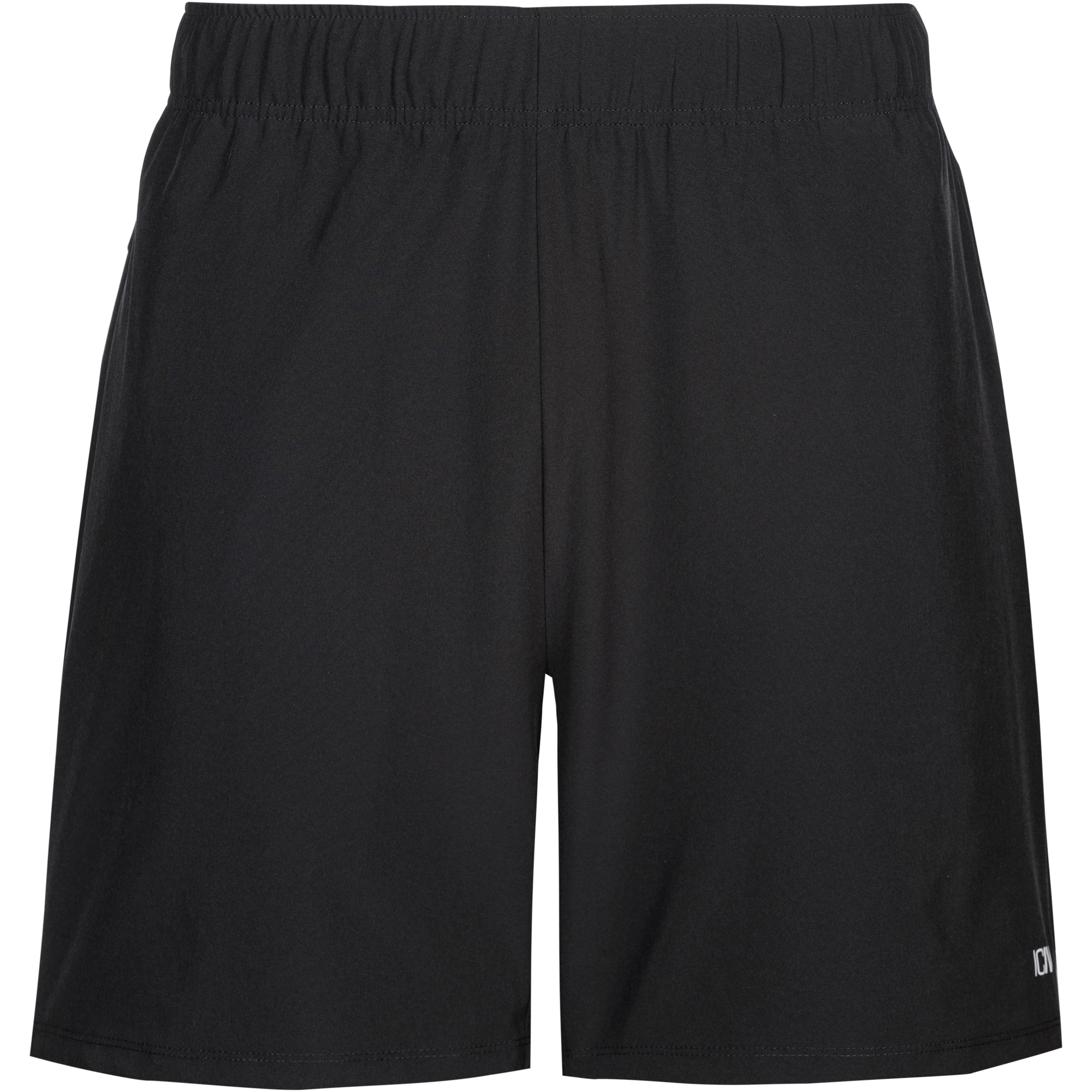 ICANIWILL Funktionsshorts 4-Wege-Stretch Polyamid-Elastan Schwarz