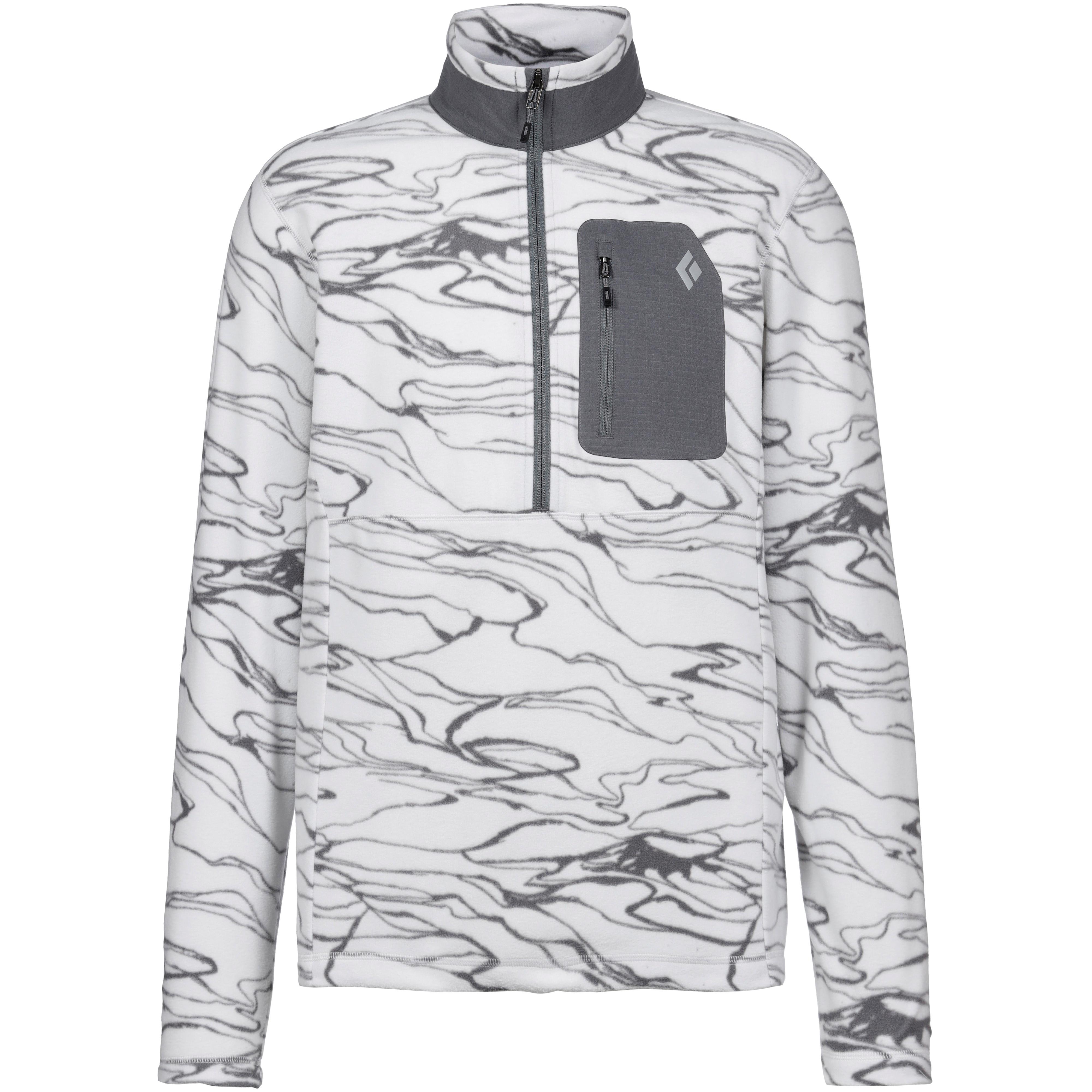 Black Diamond Fleeceshirt Rift Half-Zip Polyester 100% Grau