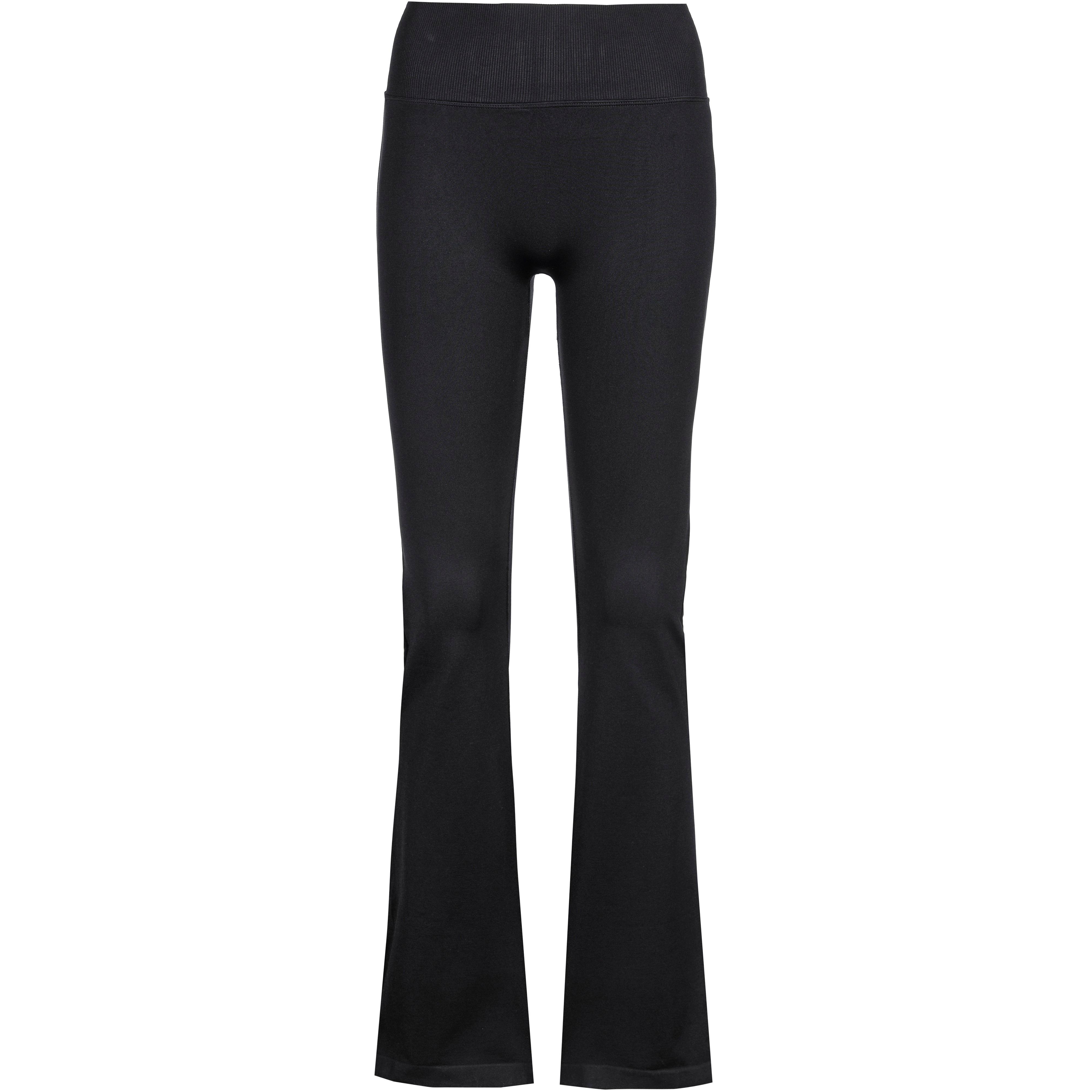 ICANIWILL Tights Enganliegend Rippbund Polyamid-Elastan Schwarz