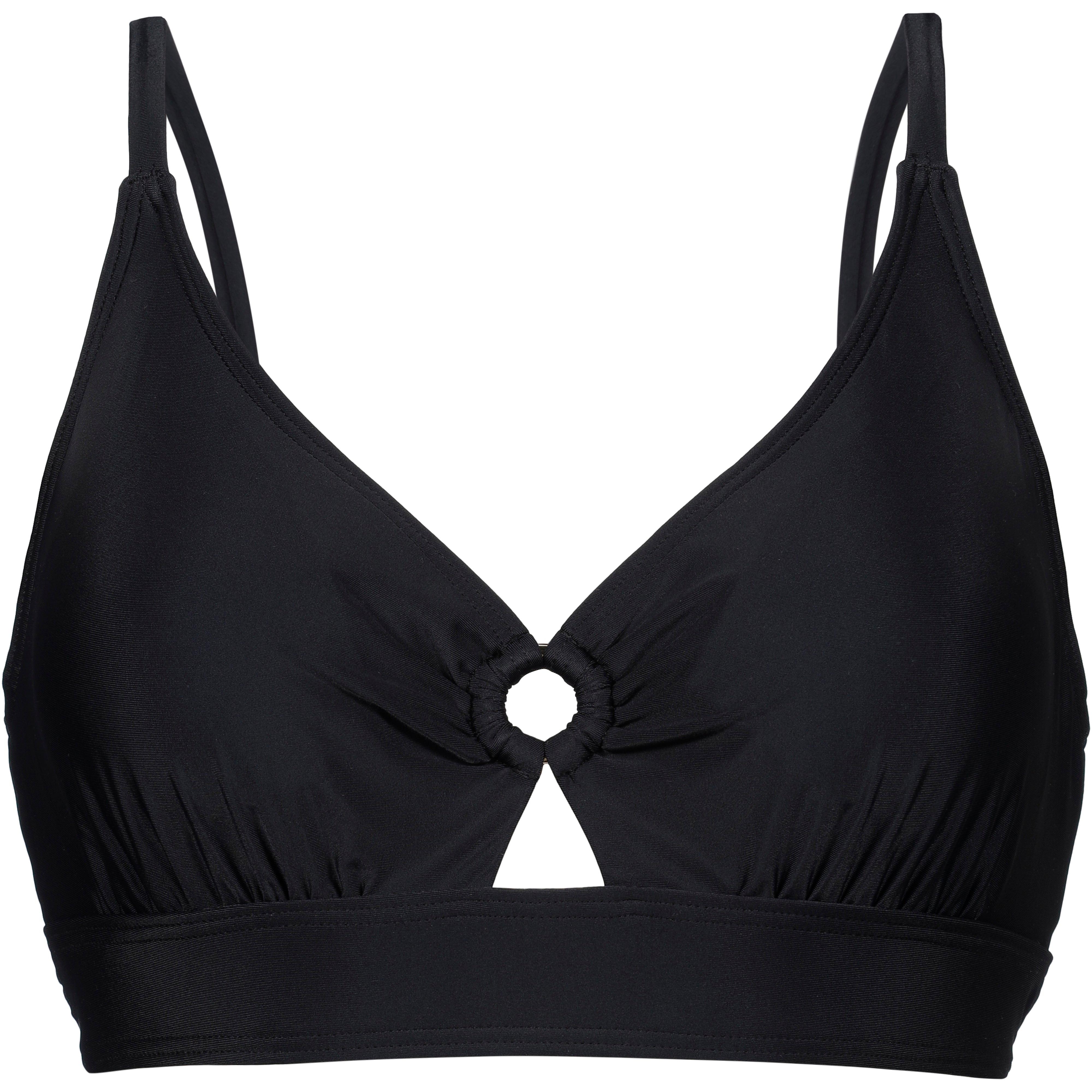 Lascana Bralette-Top Bikini Oberteil Polyamid-Elastan Schwarz