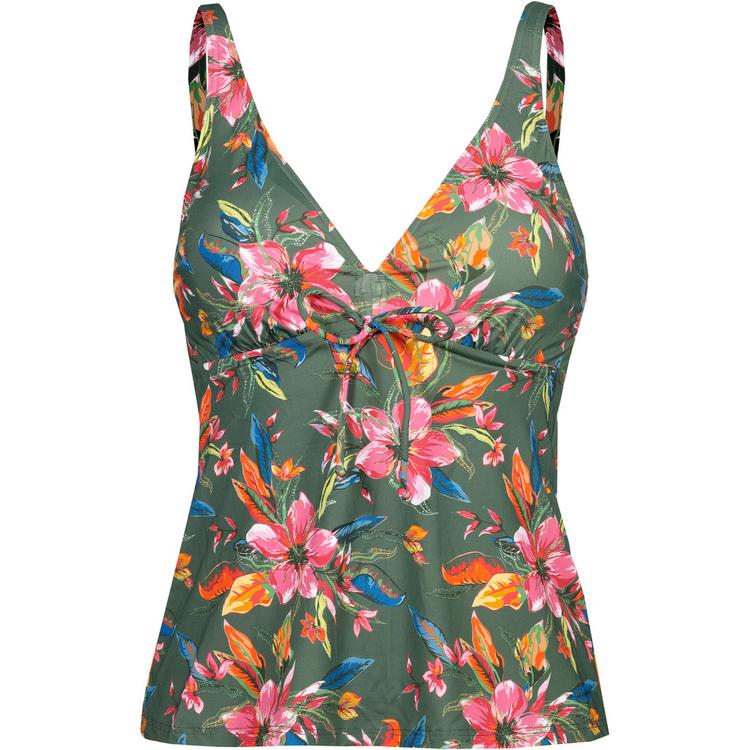 Lascana Lascana B&uuml;gel-Tankini-Top Bikini Oberteil Damen - oliv print - 0 | SportScheck
