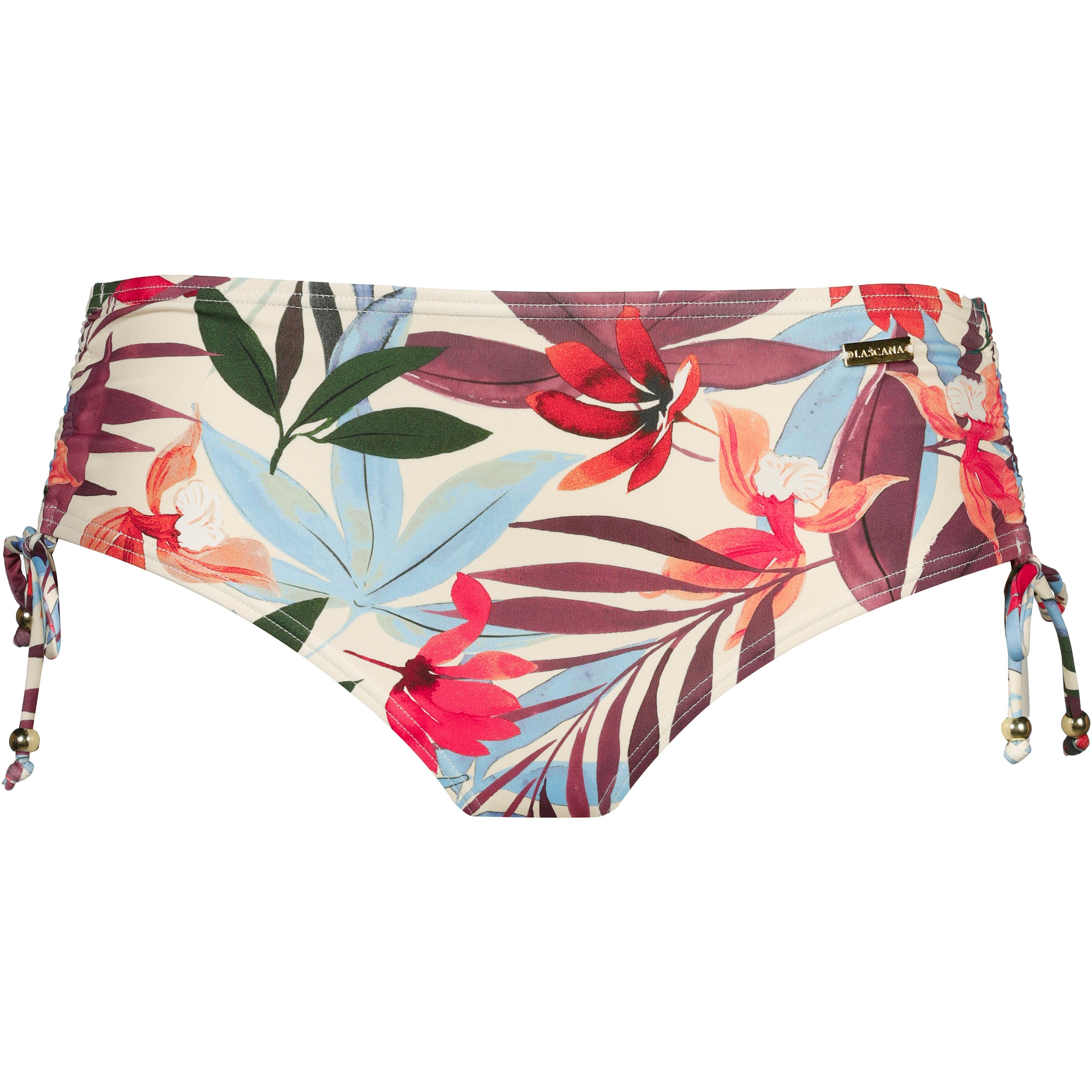 Lascana Bikinihose Raffung Allover-Print Polyamid-Elastan Bunt