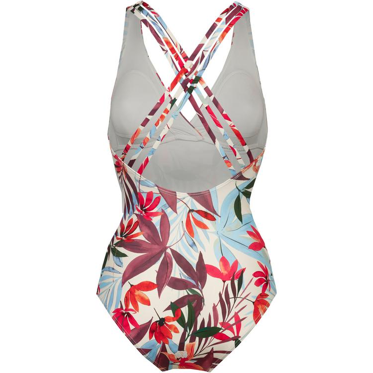 Lascana Lascana Badeanzug Badeanzug Damen - creme print - 0 | SportScheck