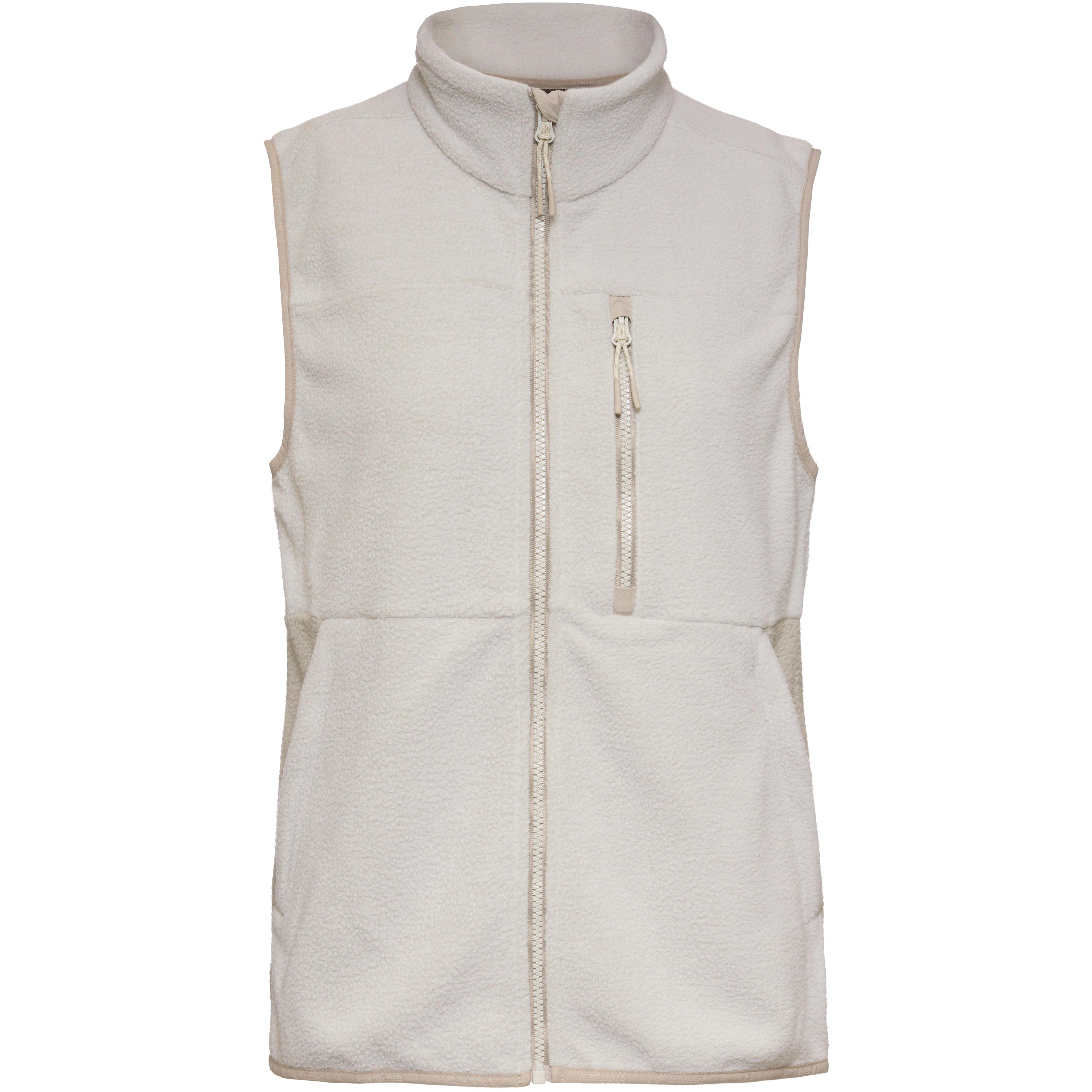 icepeak Fleeceweste Damen Stehkragen Beige