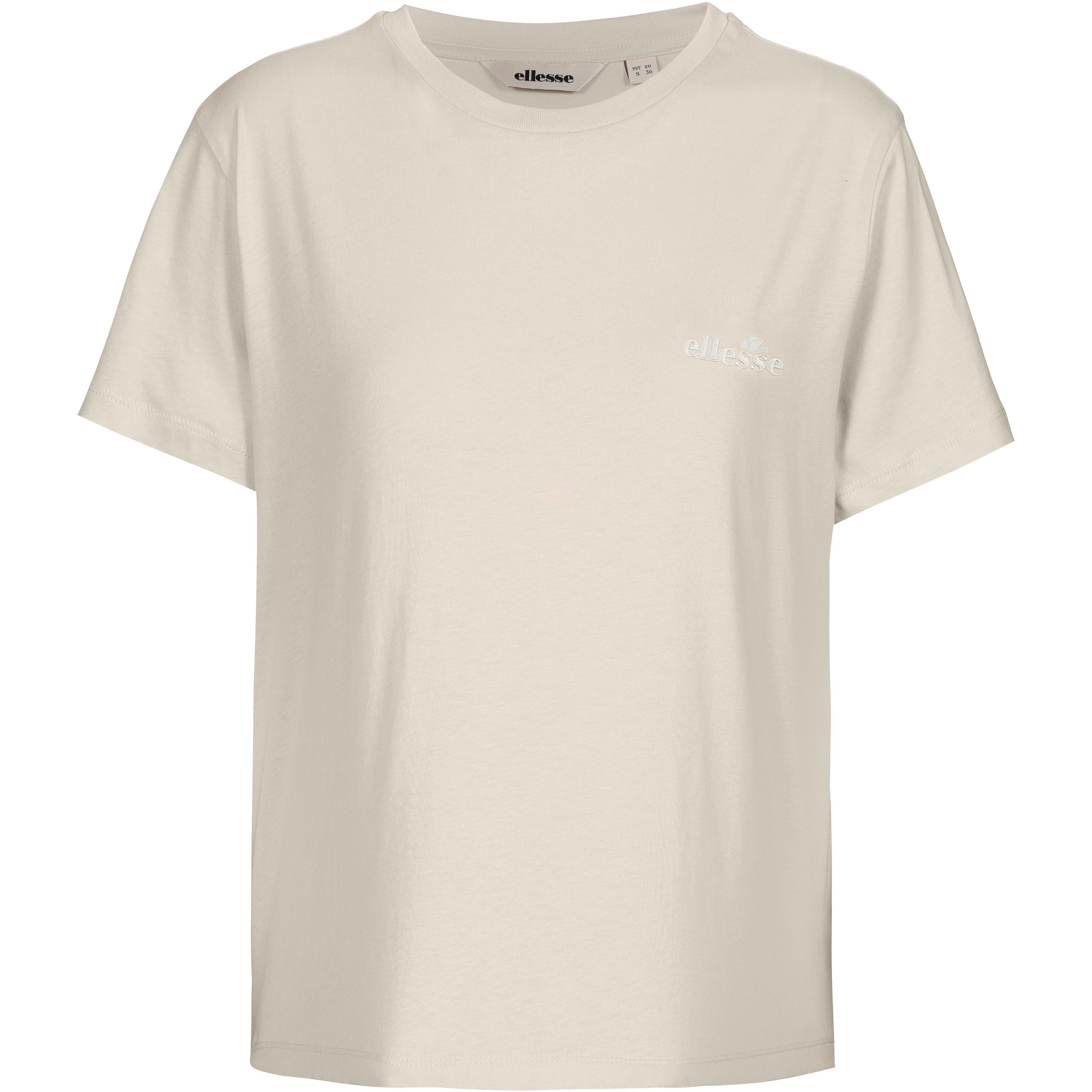 Ellesse T-Shirt Rundhals Stickerei Baumwolle Beige