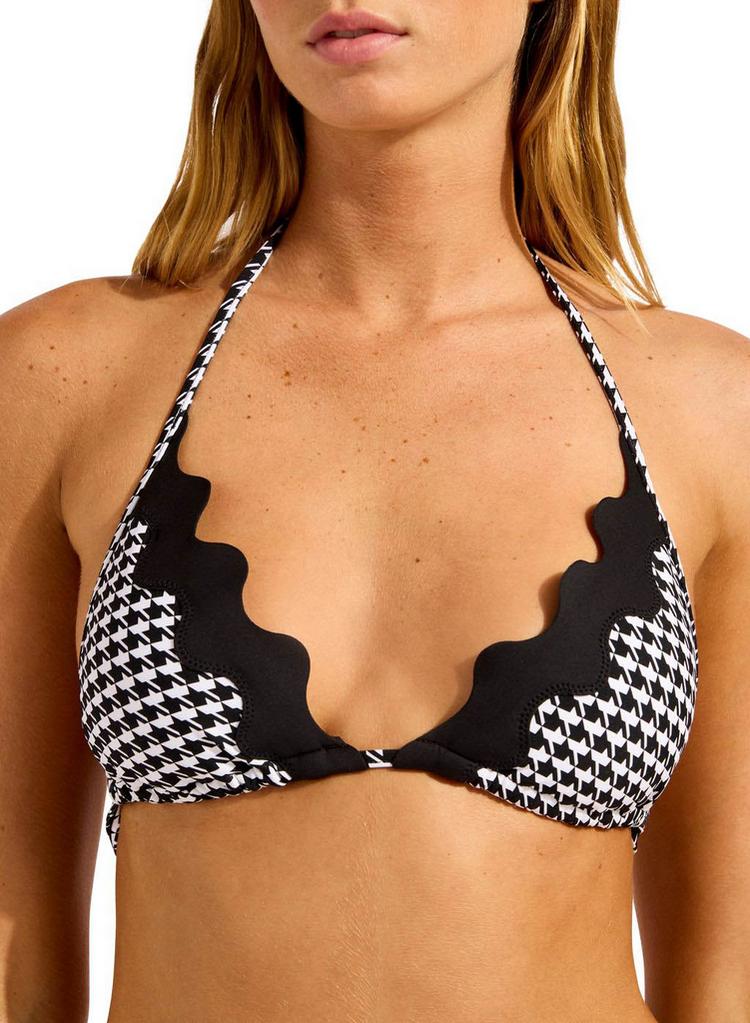 Seafolly Seafolly GiaCheck Ric Rac Slide Tri Bikini Oberteil Damen - black - 2 | SportScheck