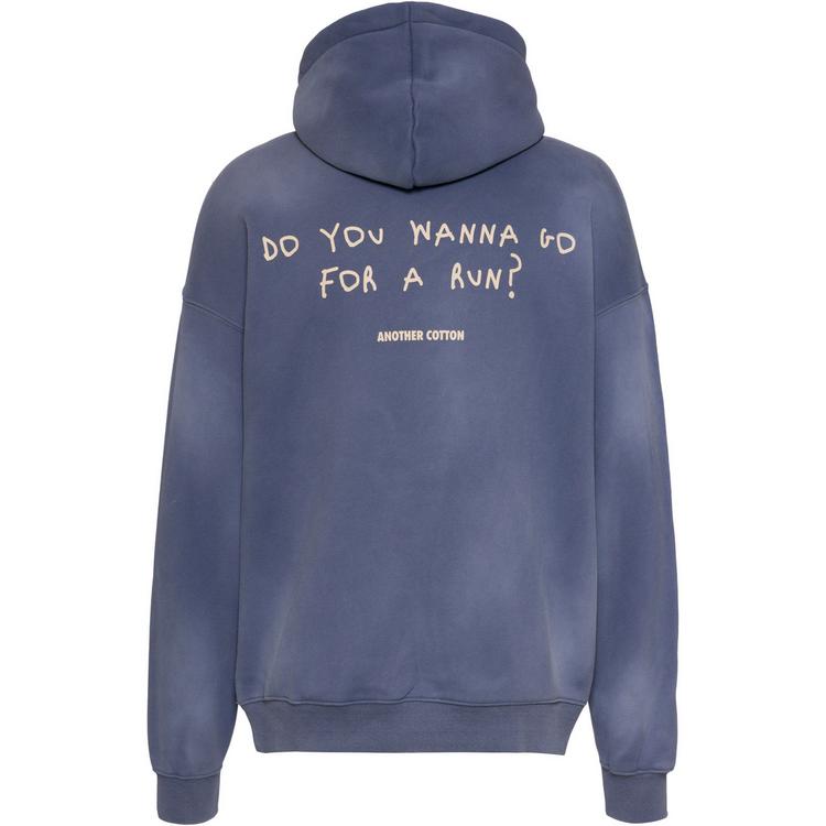 Another Cotton Lab Another Cotton Lab Wanna Go Washed Hoodie - blue - 0 | SportScheck
