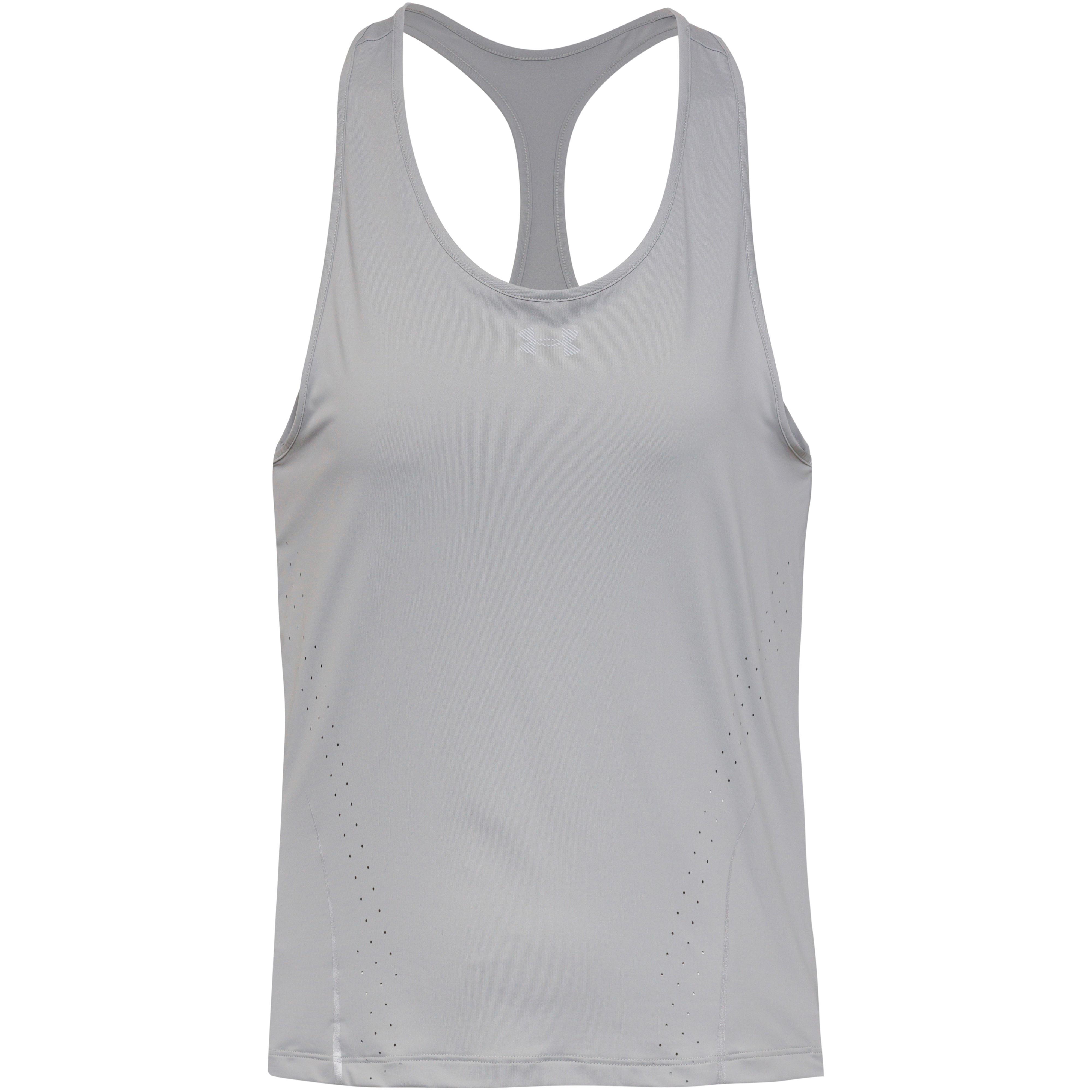 Under Armour Funktionstank Iso-Chill Ringerrücken Rundhalsausschnitt Nylon-Elastan Schwarz