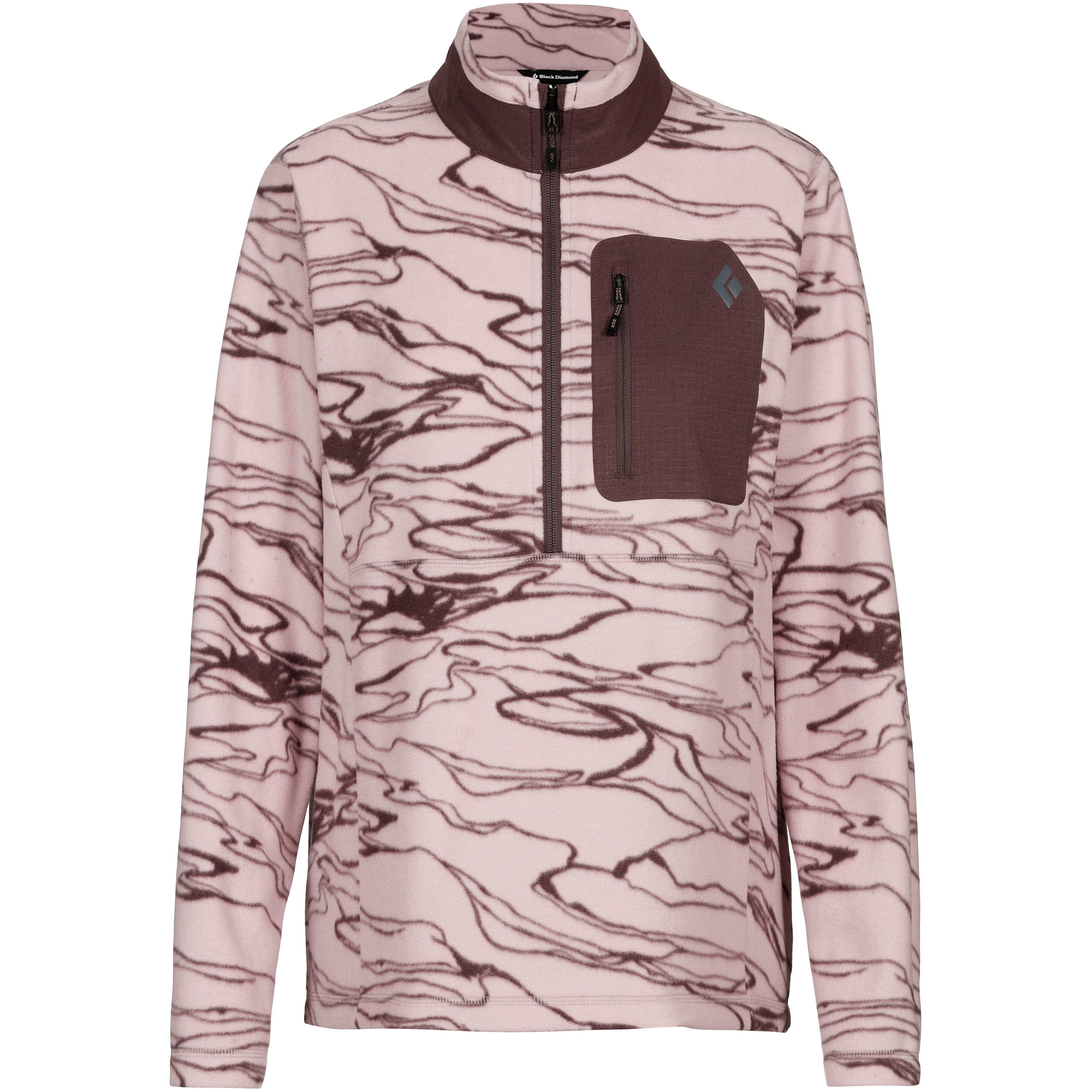 Black Diamond Fleeceshirt Rift Half-Zip Polyester 100% Rosa