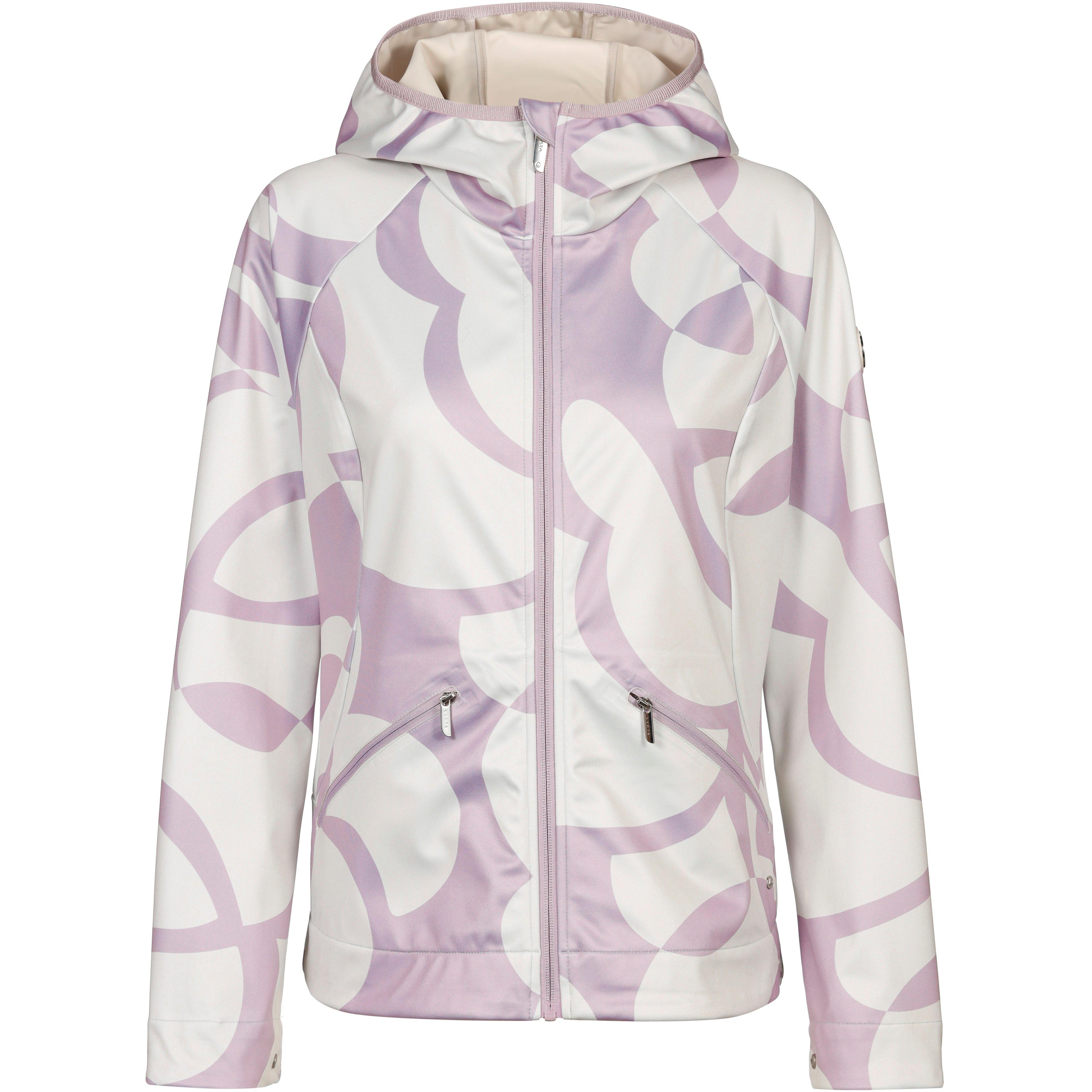 LUHTA Softshelljacke Allover Print Hooded Polyester Lila