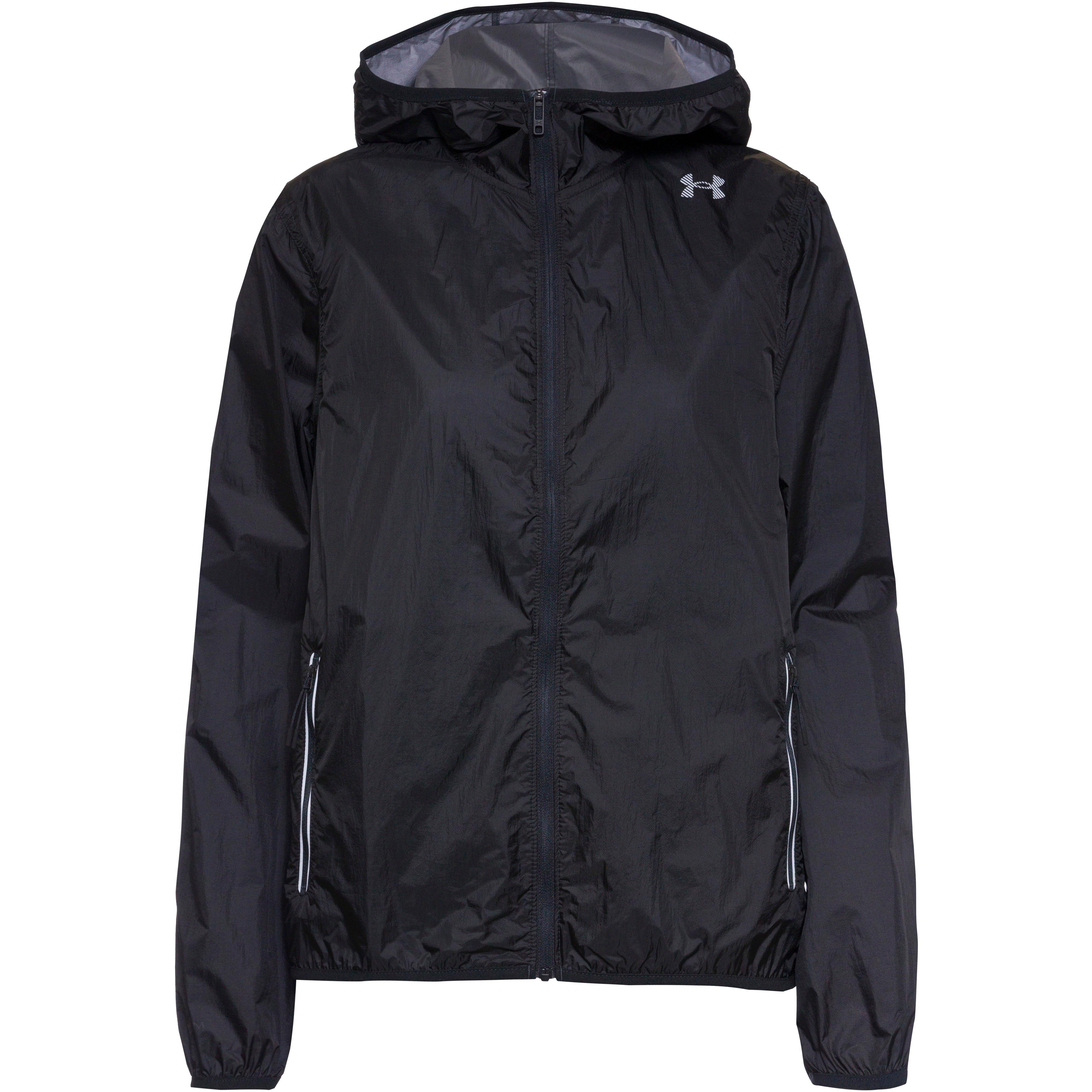 Under Armour Laufjacke Ripstop Nylon Schwarz