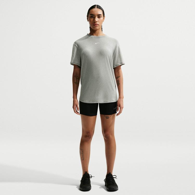 Nike Nike One Funktionsshirt Damen - smoke grey-htr-white - 0 | SportScheck