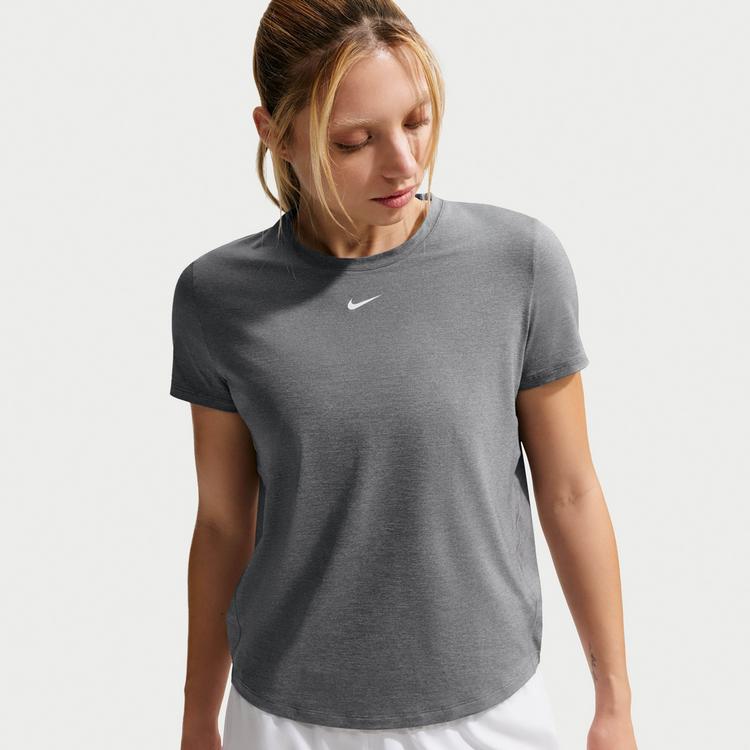 Nike Nike One Funktionsshirt Damen - smoke grey-htr-white - 2 | SportScheck