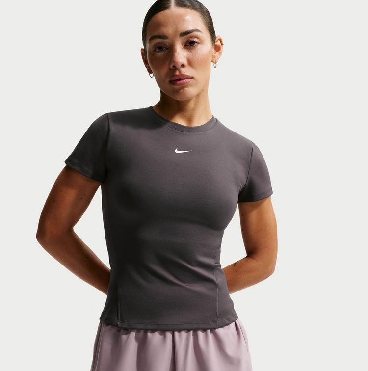 Nike Nike One Funktionsshirt Damen - thunder grey-white - 2 | SportScheck