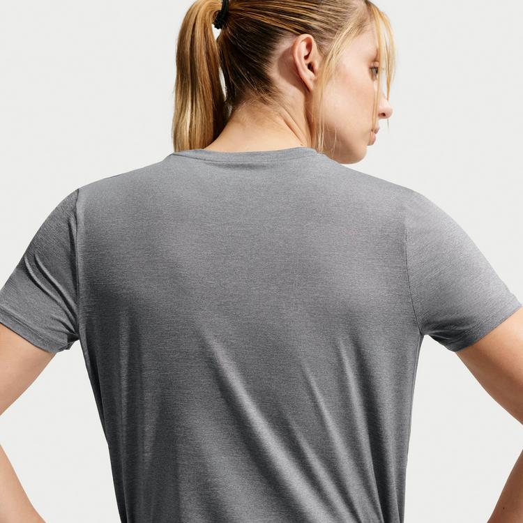 Nike Nike One Funktionsshirt Damen - smoke grey-htr-white - 3 | SportScheck