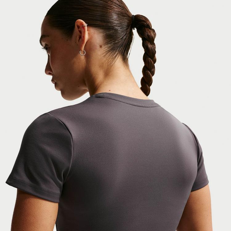 Nike Nike One Funktionsshirt Damen - thunder grey-white - 3 | SportScheck
