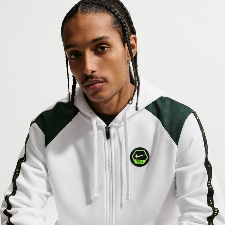 Nike Nike NSW Sweatjacke Herren - white-pro green-electric green - 4 | SportScheck