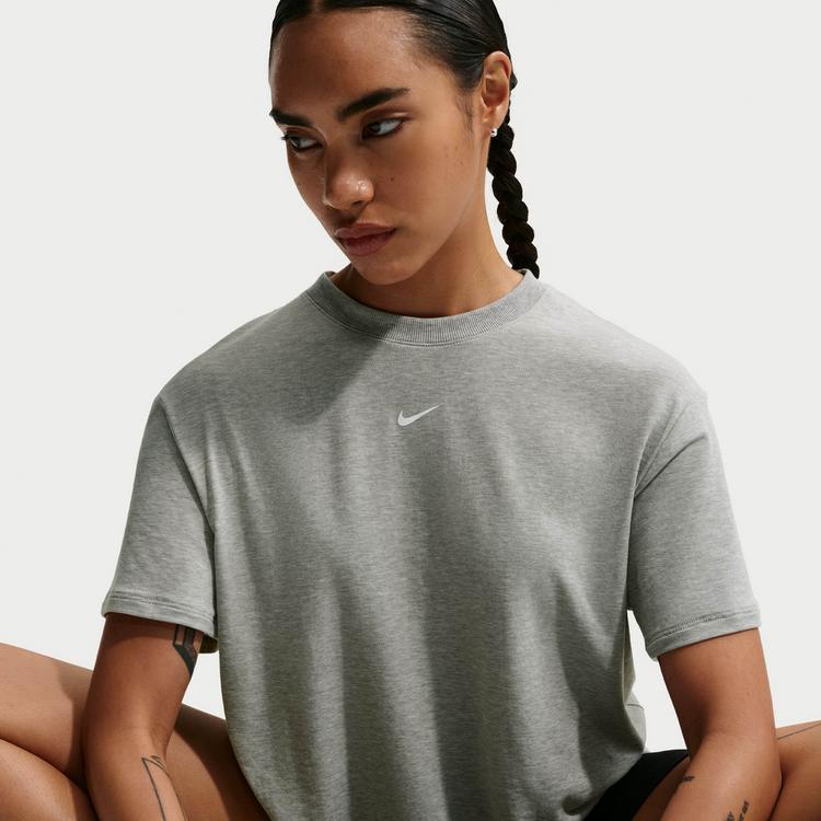 Nike Nike One Funktionsshirt Damen - smoke grey-htr-white - 4 | SportScheck