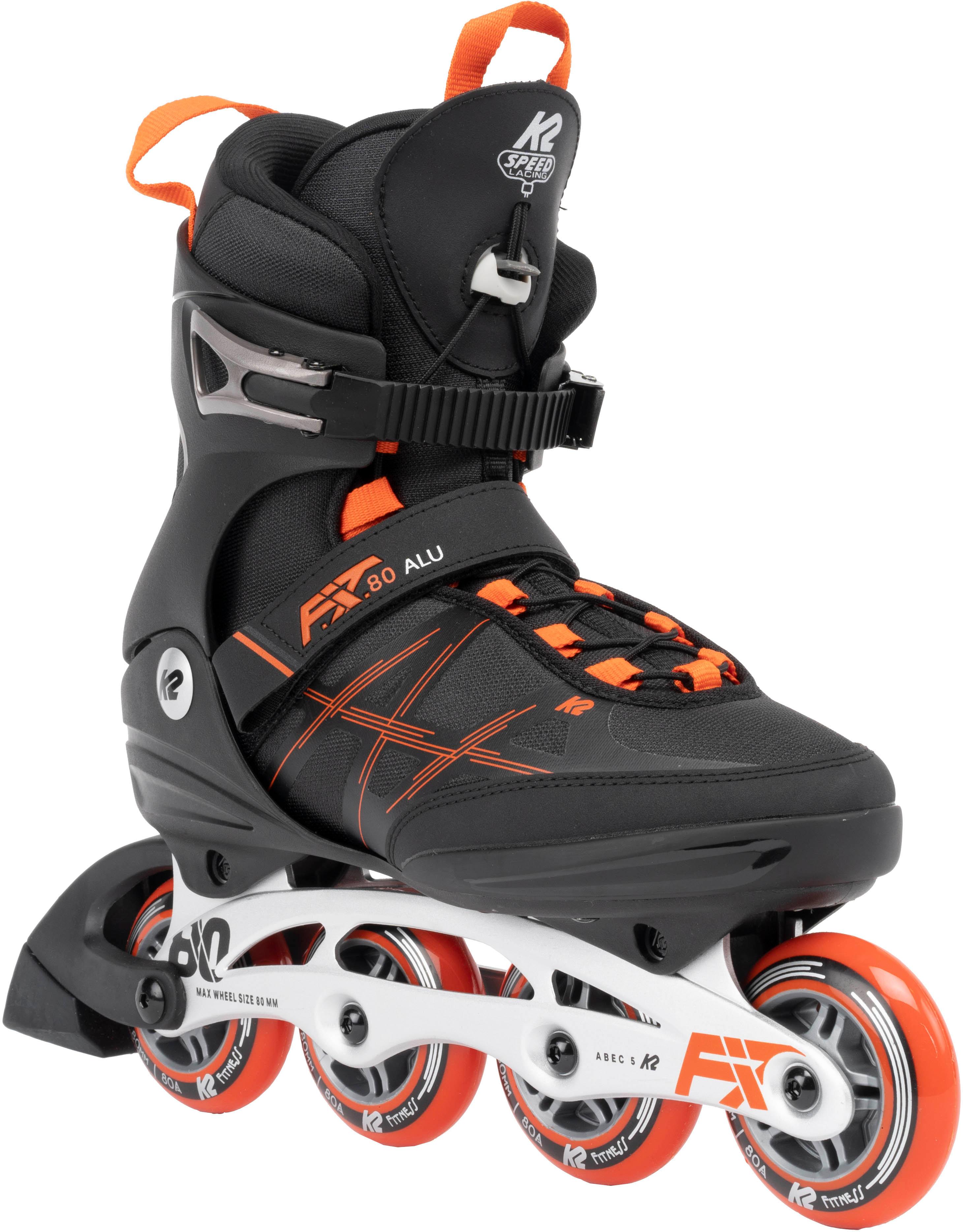 K2 Herren Schwarz/Rot Inlineskates F.i.t. 80 Alu, Gr. 46 - Image 3